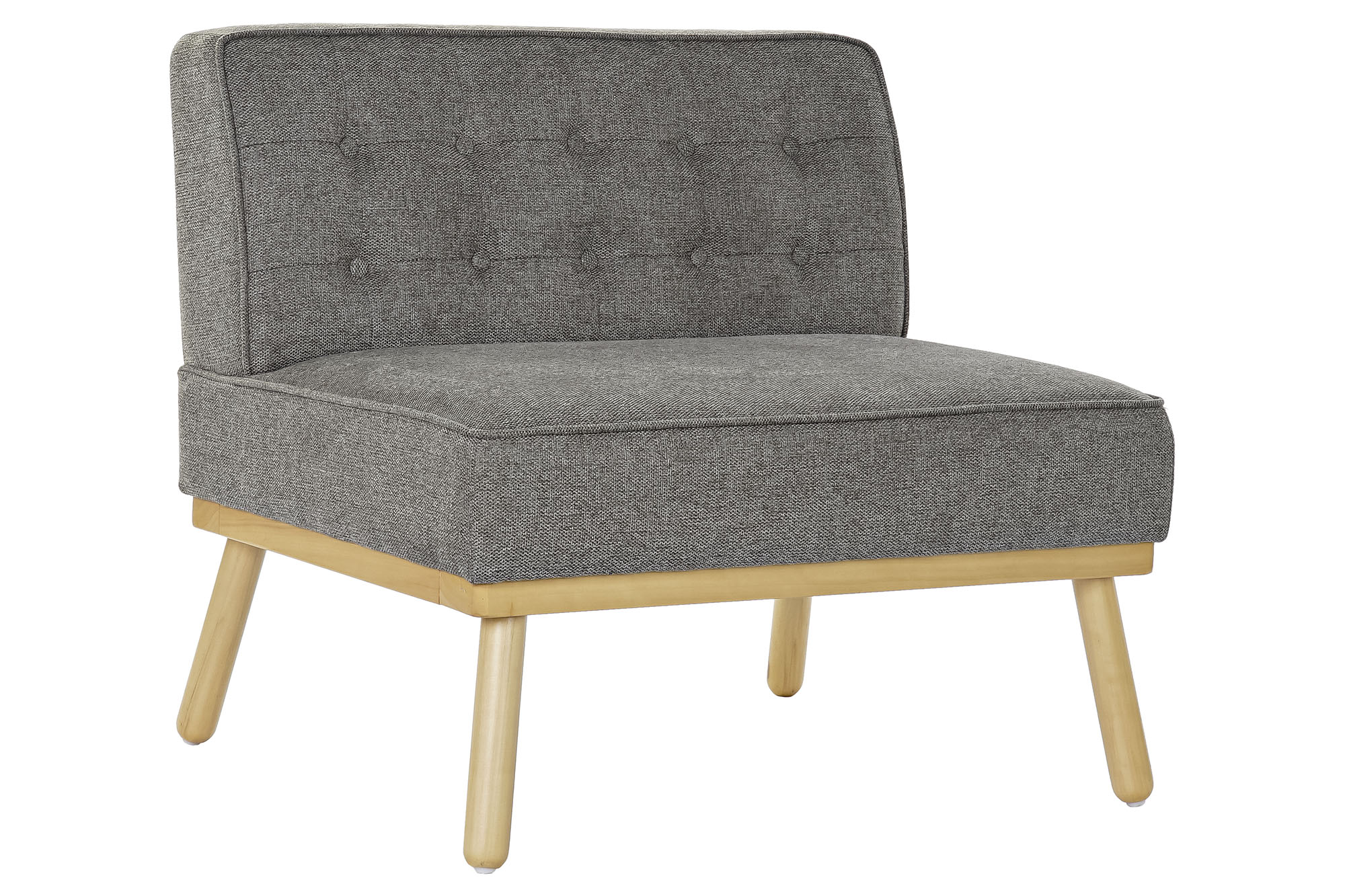 SILLON LINO ABETO 80X66X72 CAPITONE GRIS OSCURO