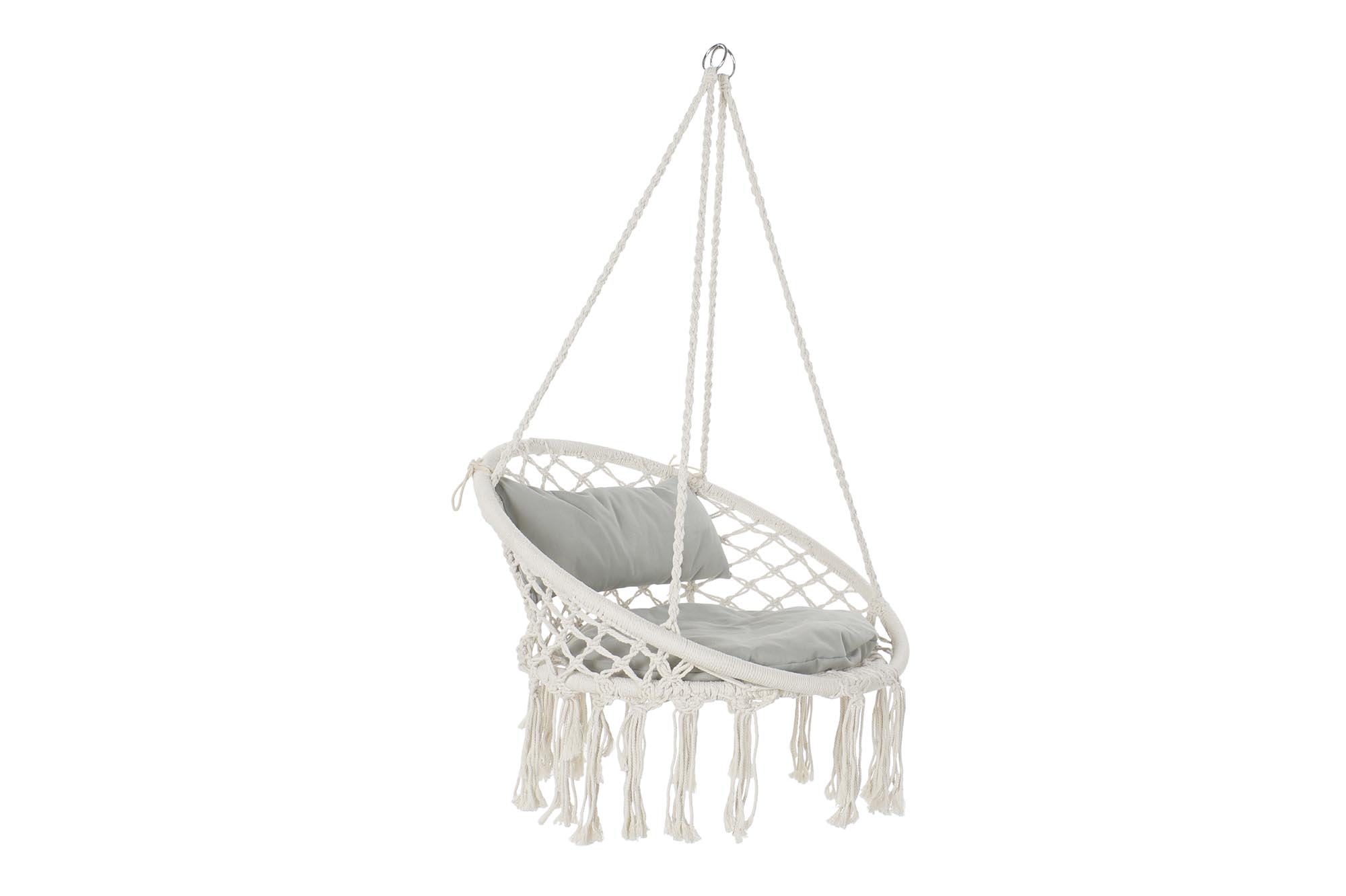 SILLA COLGANTE ALGODON 82X62X123 100KGS, CON COJIN
