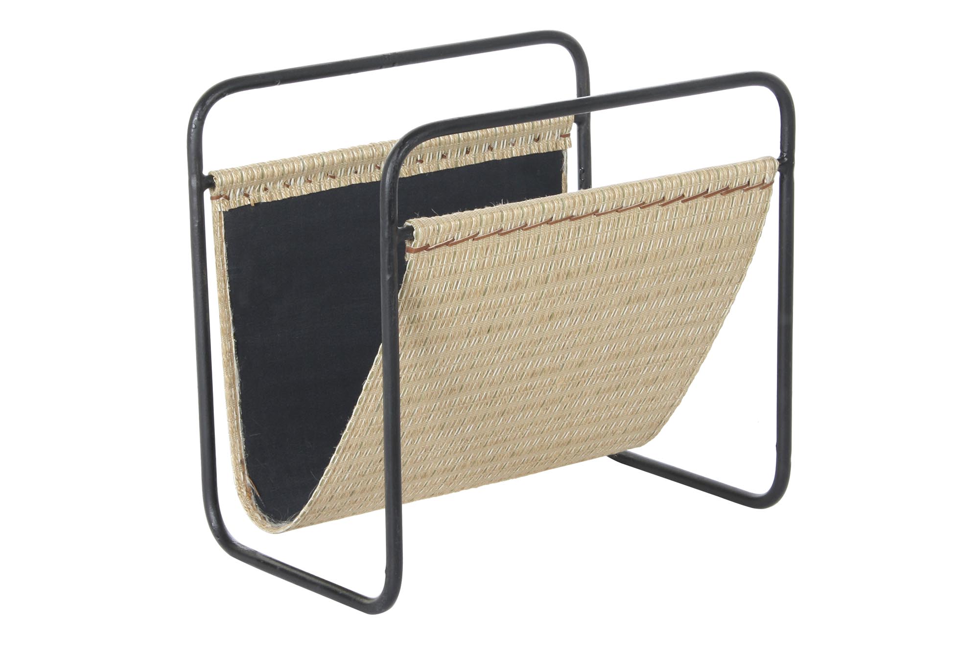 REVISTERO METAL RATAN 39X26X36 NATURAL