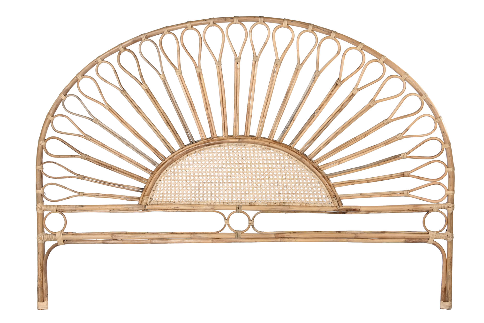 CABECERO CAMA RATAN 177X4X129 GIRASOL NATURAL