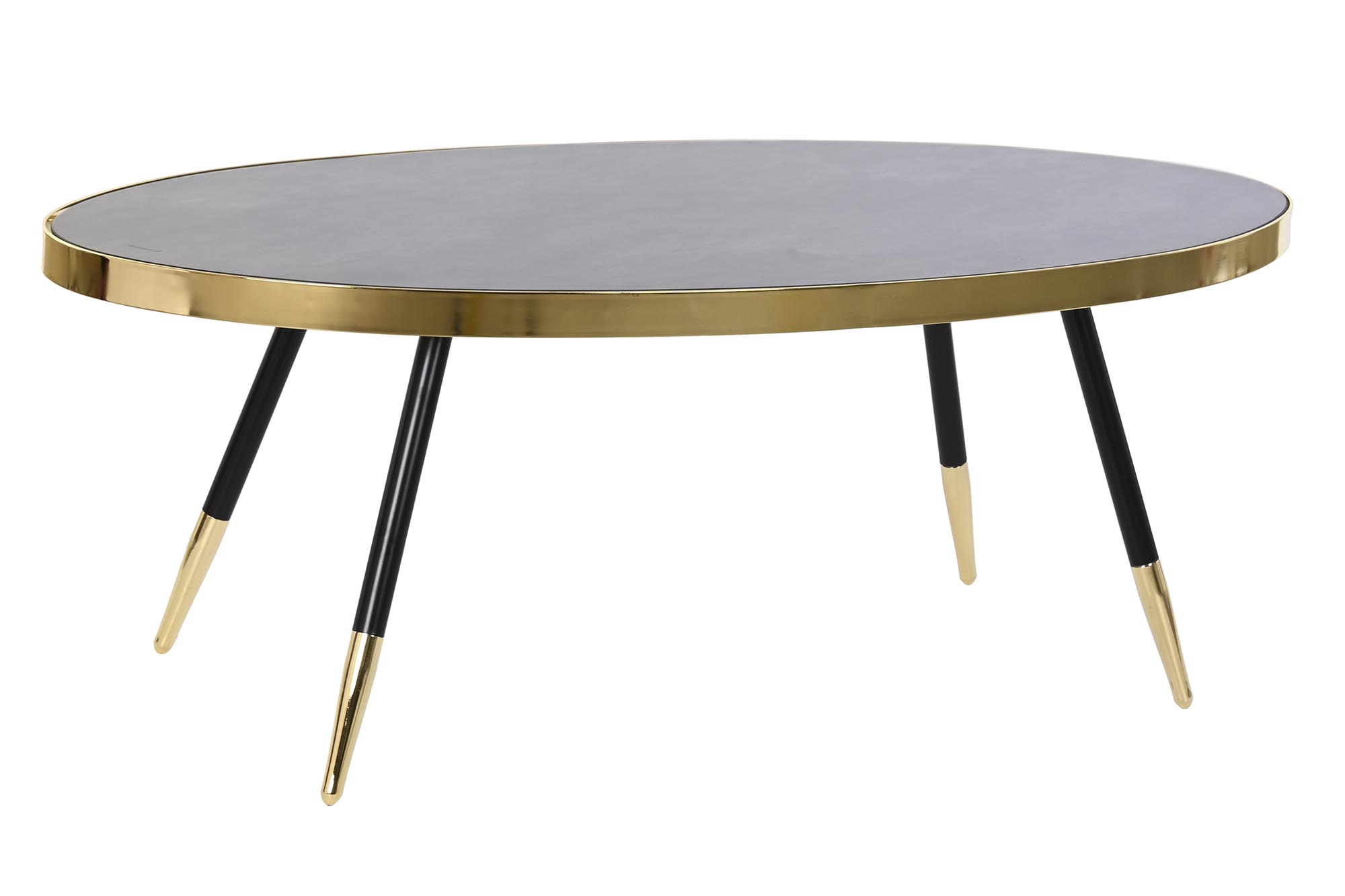 MESA CENTRO ACERO CRISTAL 110X50X41,5 SIMIL MARMOL