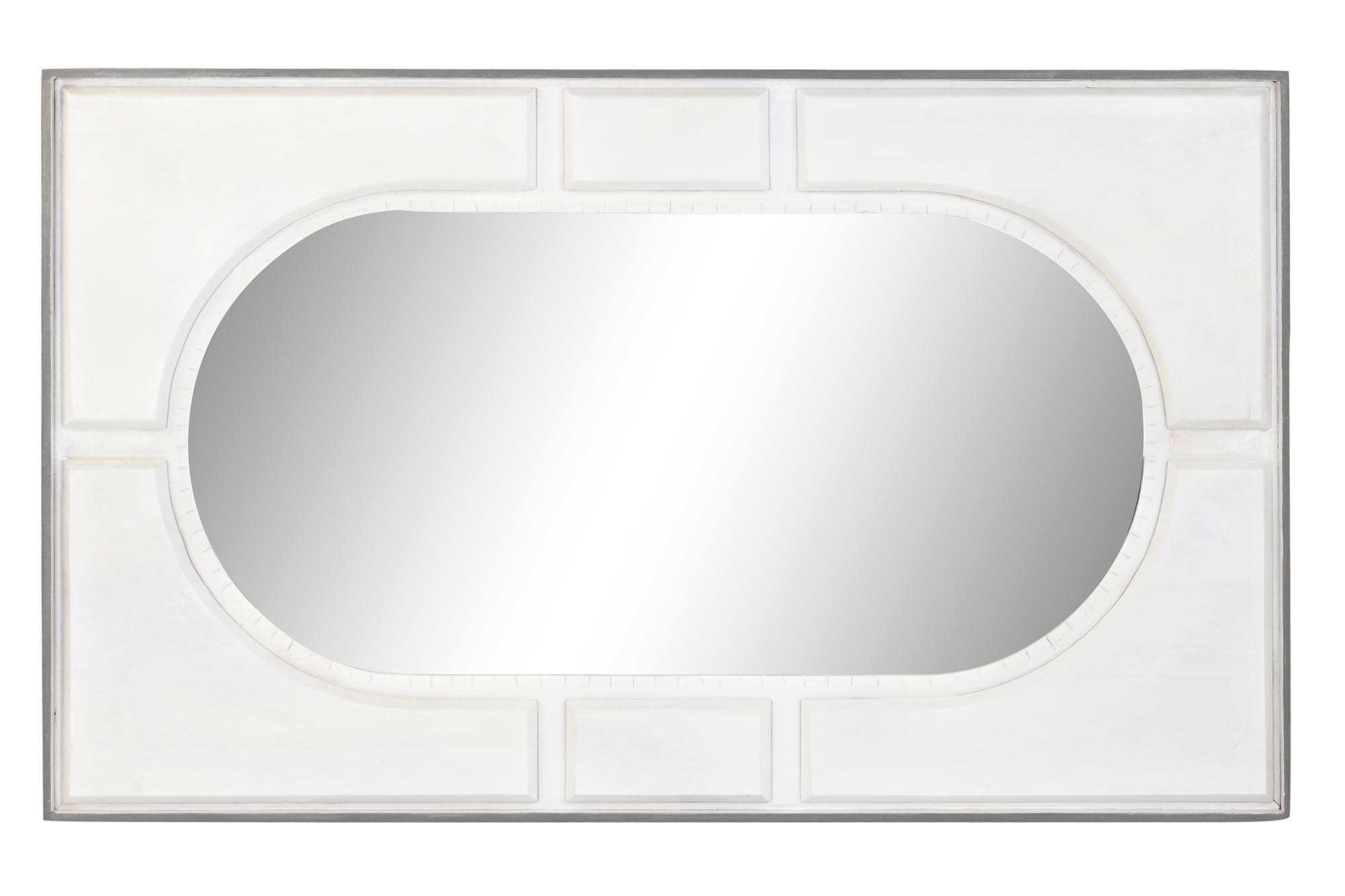 ESPEJO MANGO 154X4X94 ROMBO BLANCO