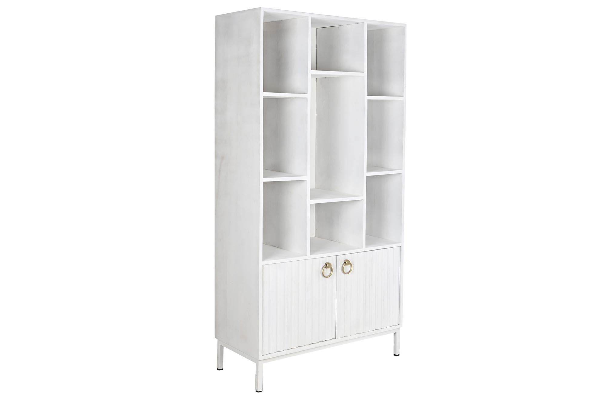 ESTANTERIA MANGO METAL 90X40X180 BLANCO
