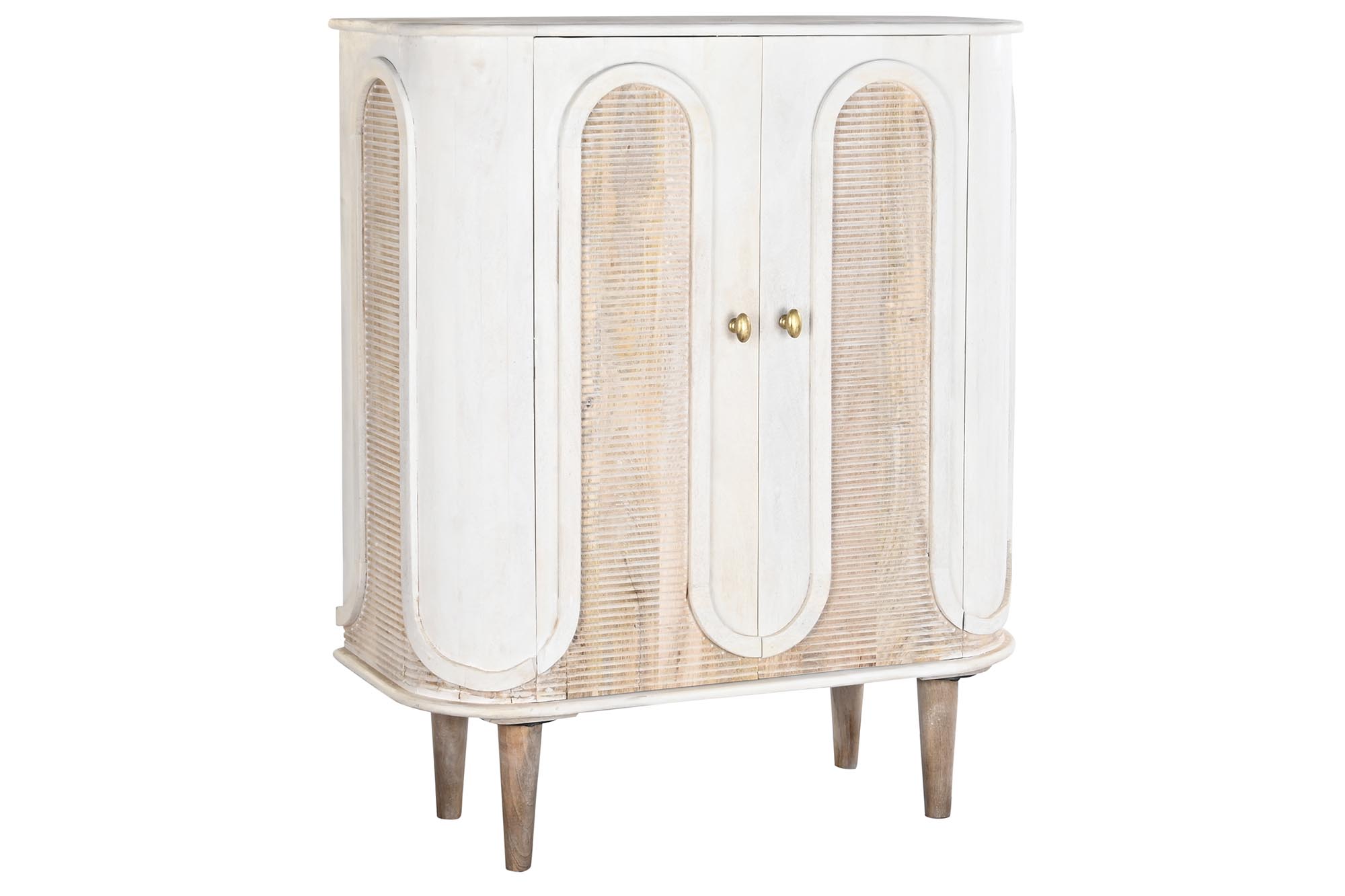 APARADOR MANGO METAL 92X40X113 BLANCO