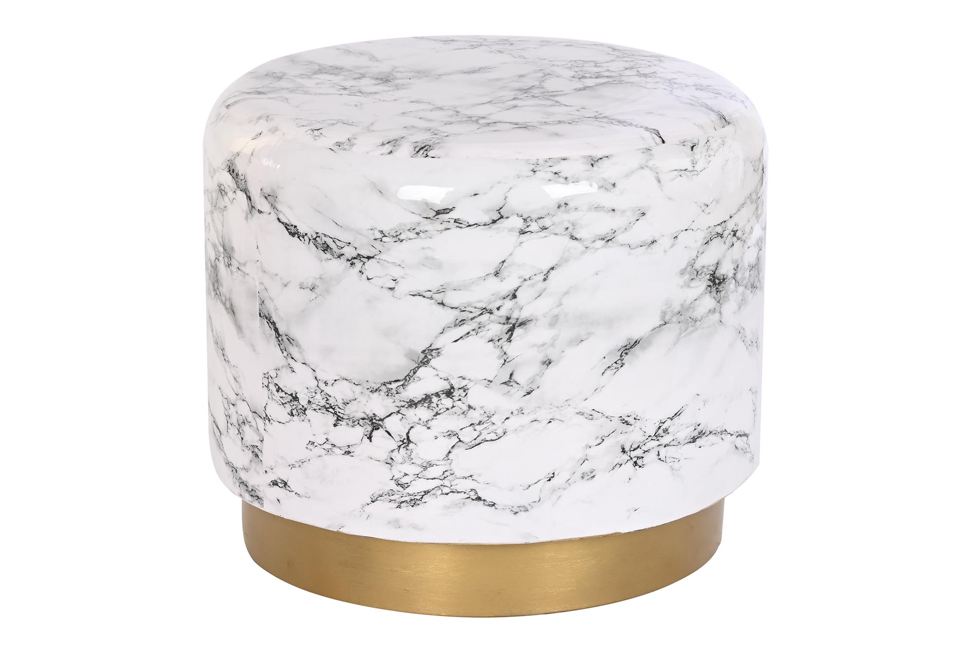 MESITA AUXILIAR HIERRO 50X50X45 SIMIL MARMOL