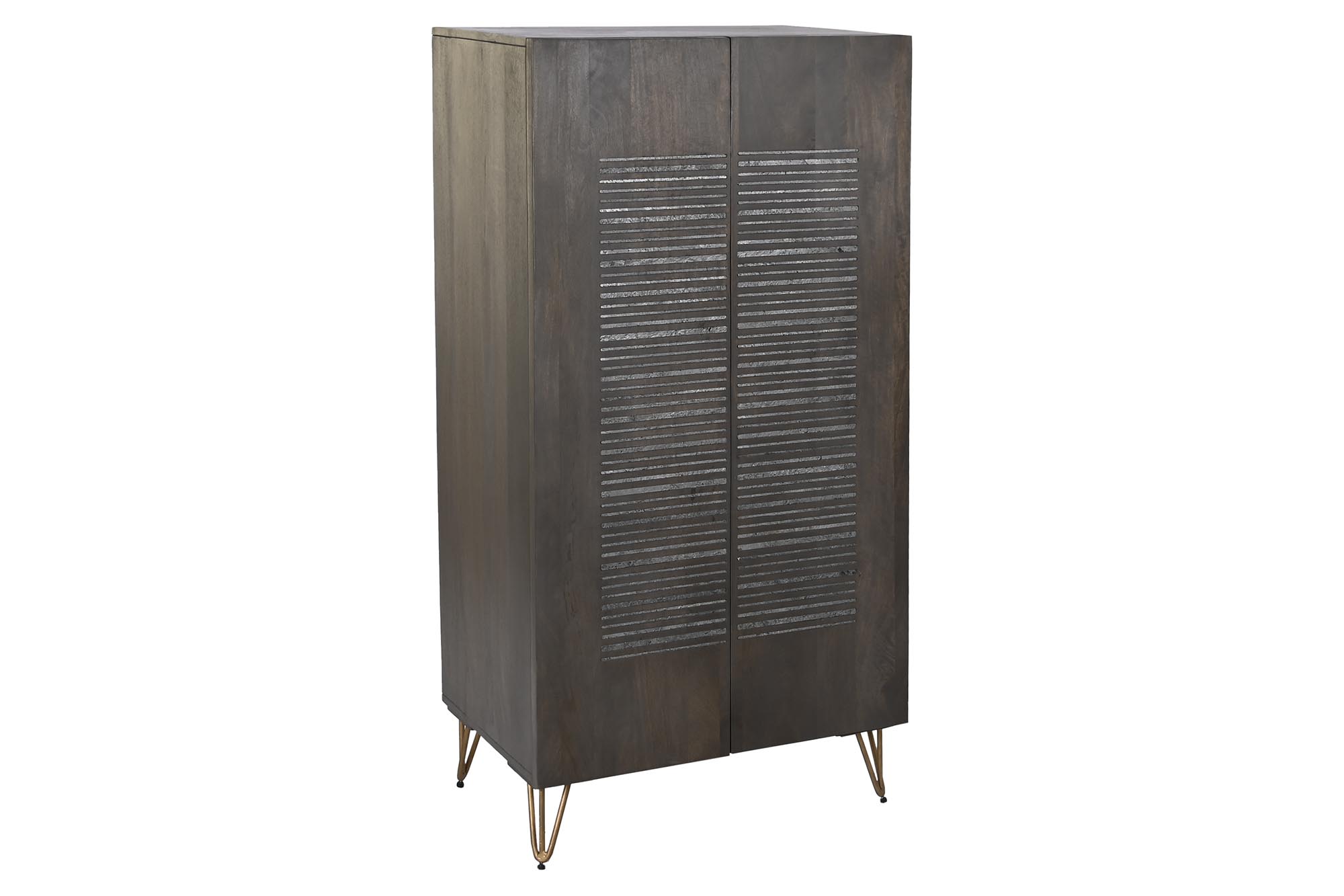 ARMARIO MANGO METAL 70X45X142 MARRON