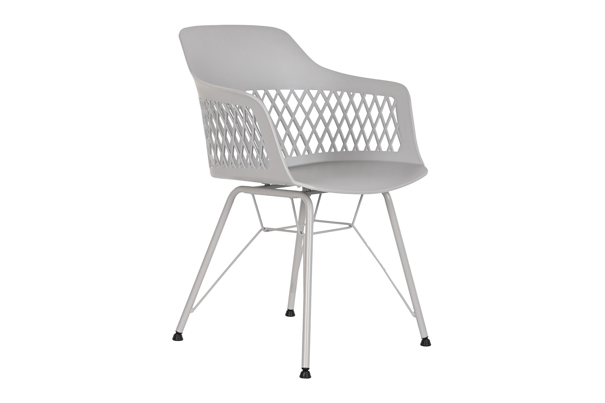 SILLA PP METAL 57X57X80,5 GRIS CLARO