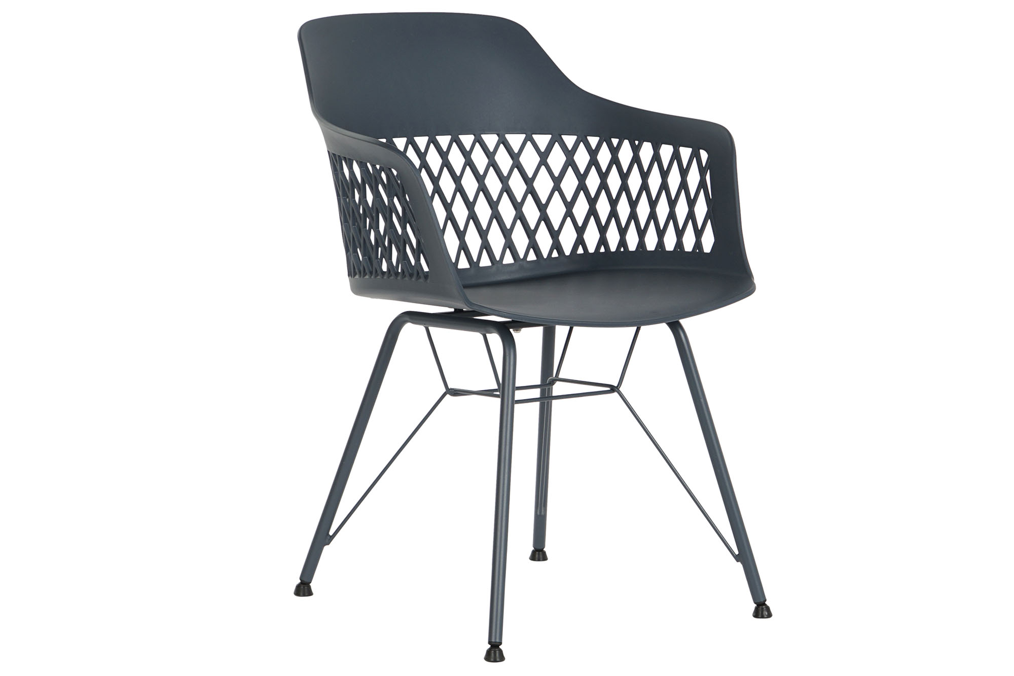 SILLA PP METAL 57X57X80,5 AZUL MARINO