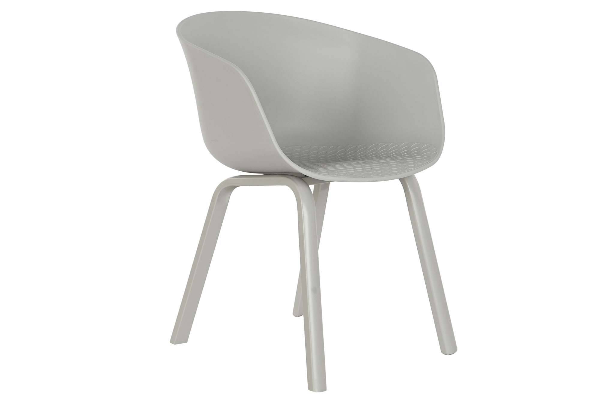 SILLA PP METAL 60X55X78 GRIS CLARO