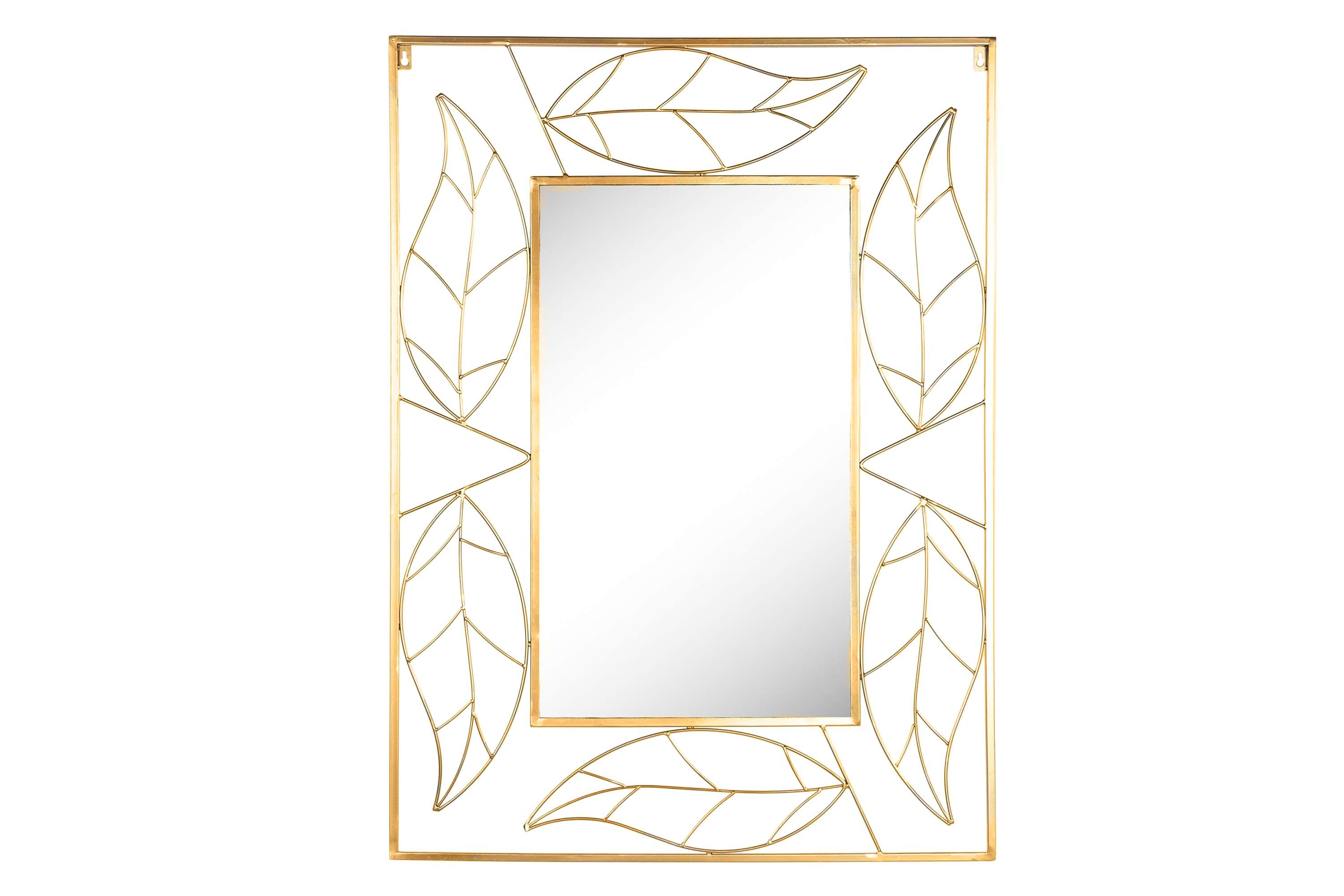 ESPEJO METAL ESPEJO 71X1X97 HOJA MATE DORADO