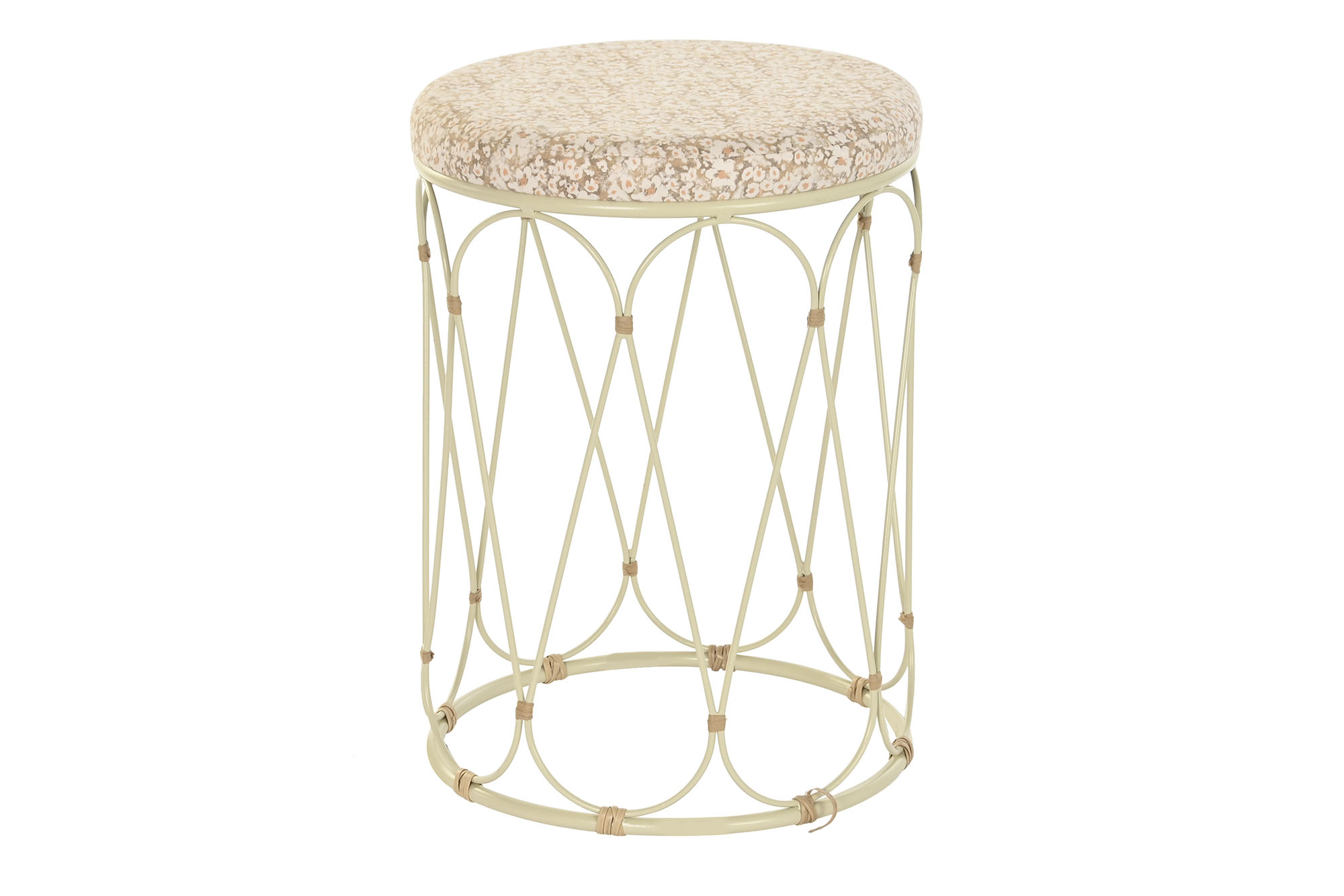 MESITA AUXILIAR RATAN METAL 35X35X49 NATURAL