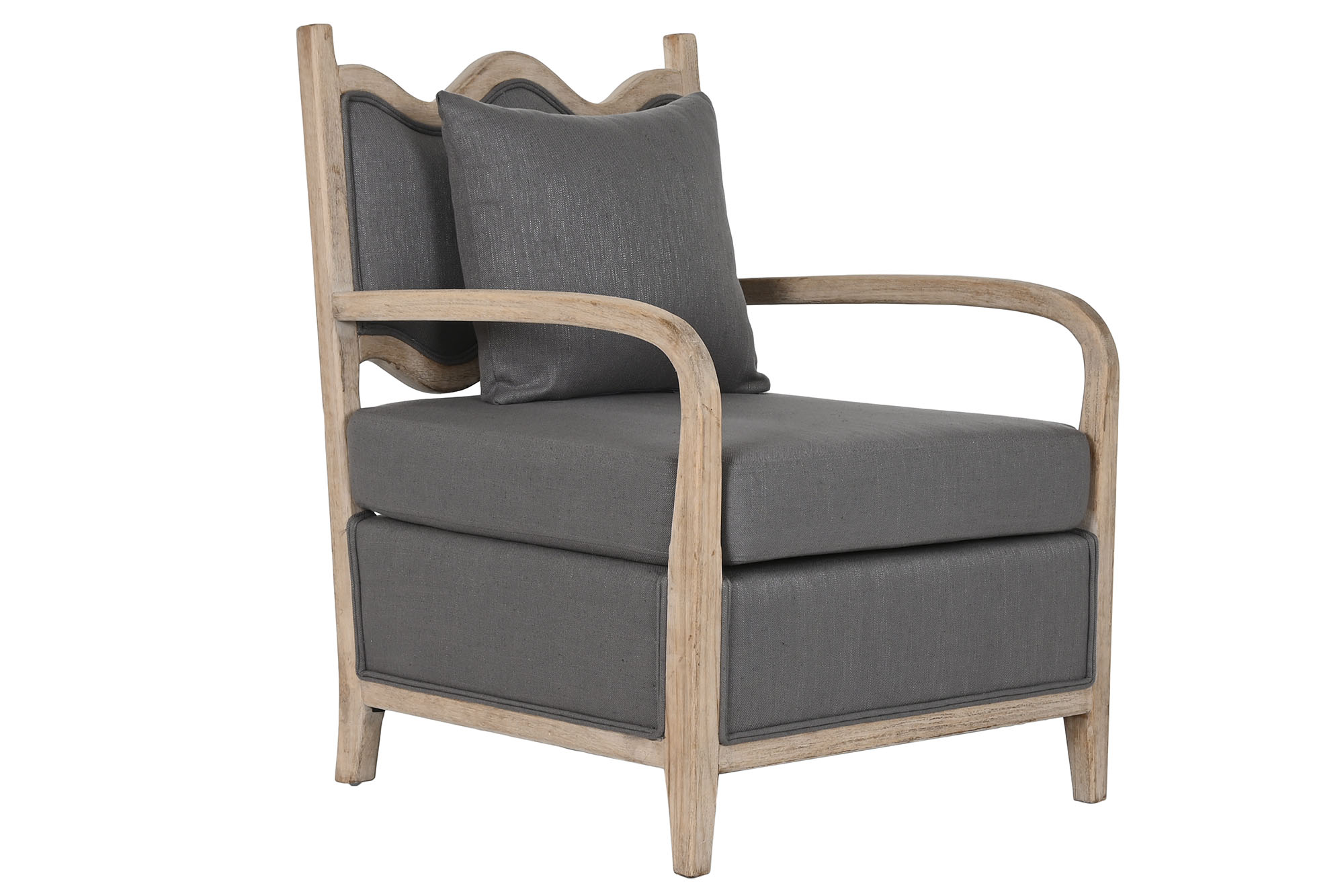 BUTACA ABETO POLIESTER 70X70X88 GRIS OSCURO