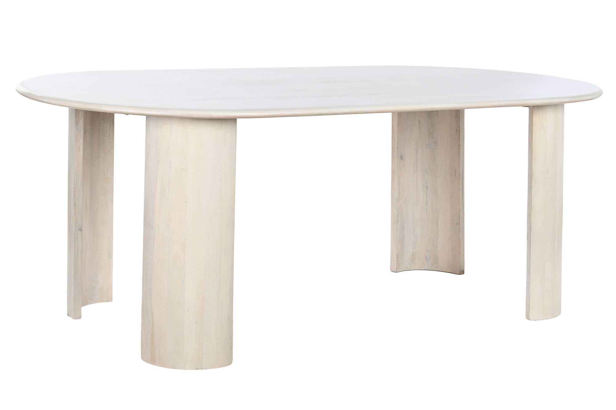 MESA COMEDOR MANGO 200X100X76 BLANCO