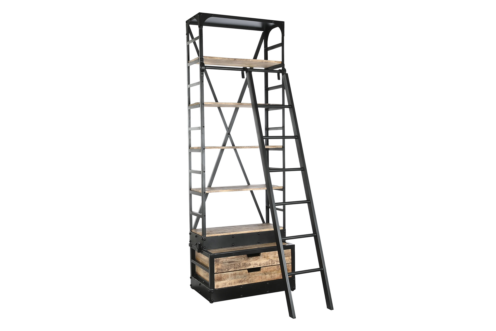 ESTANTERIA METAL MANGO 77,5X47X220 ESCALERA