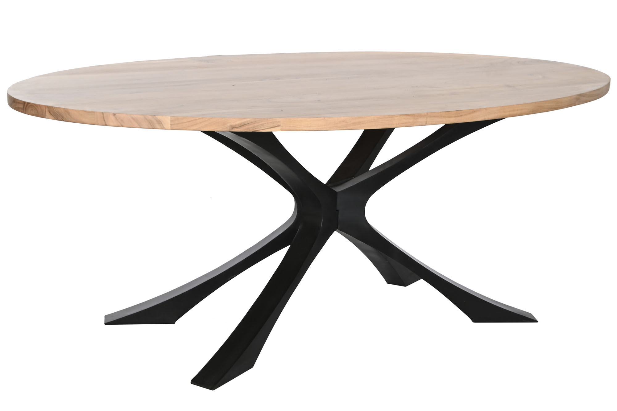 MESA COMEDOR ACACIA METAL 200X110X76 NATURAL