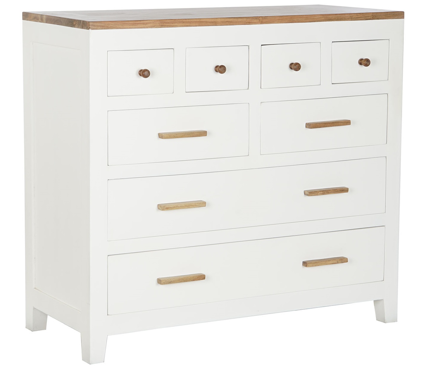 COMODA MANGO ACACIA 110X45X100 BLANCO