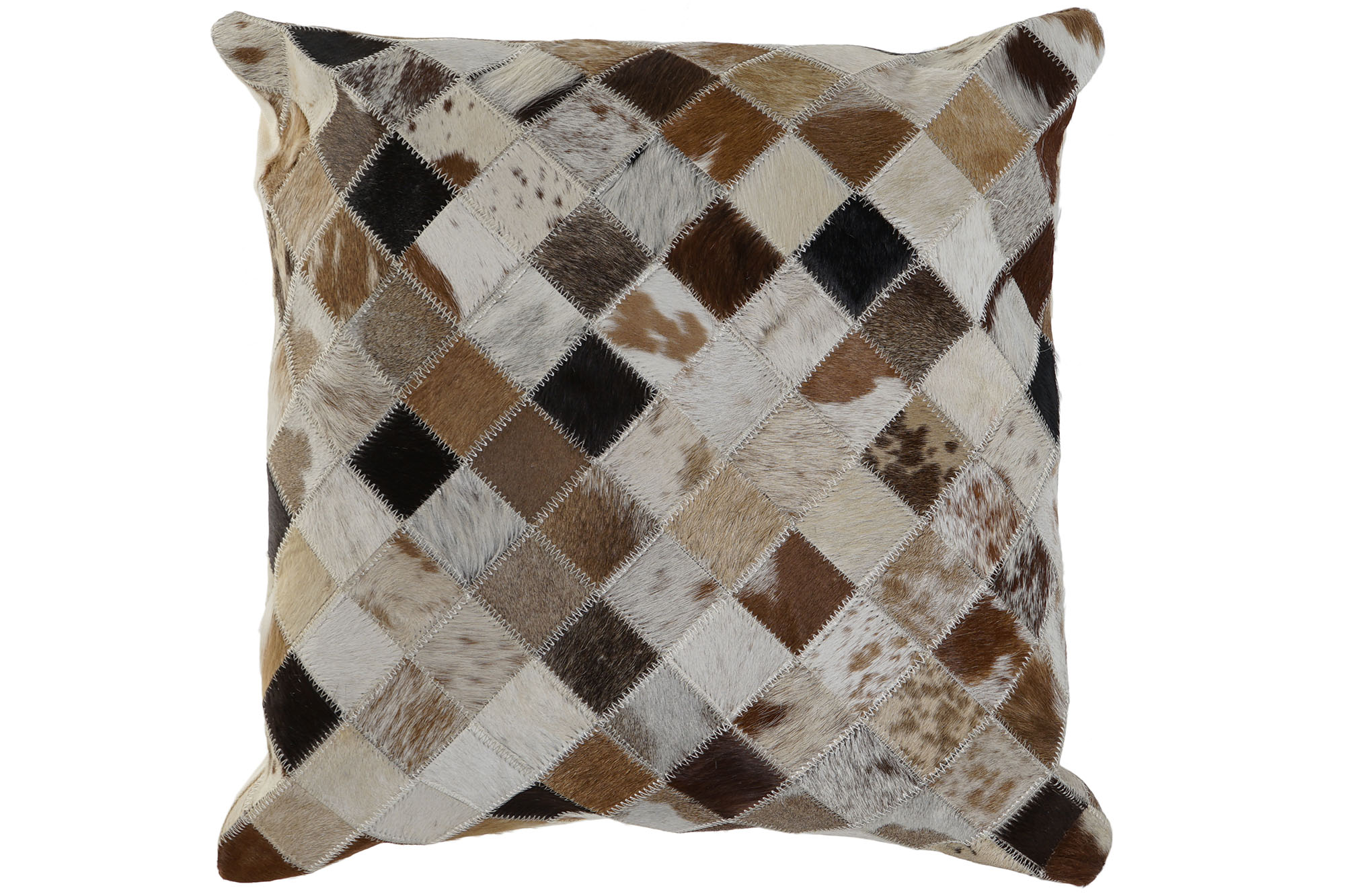 COJIN PIEL POLIESTER 40X10X40 CREMALLERA CAMEL