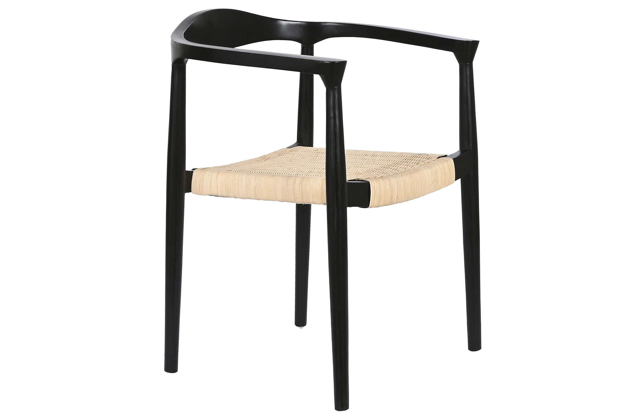 SILLA TECA RATAN 59X55X81 NEGRO