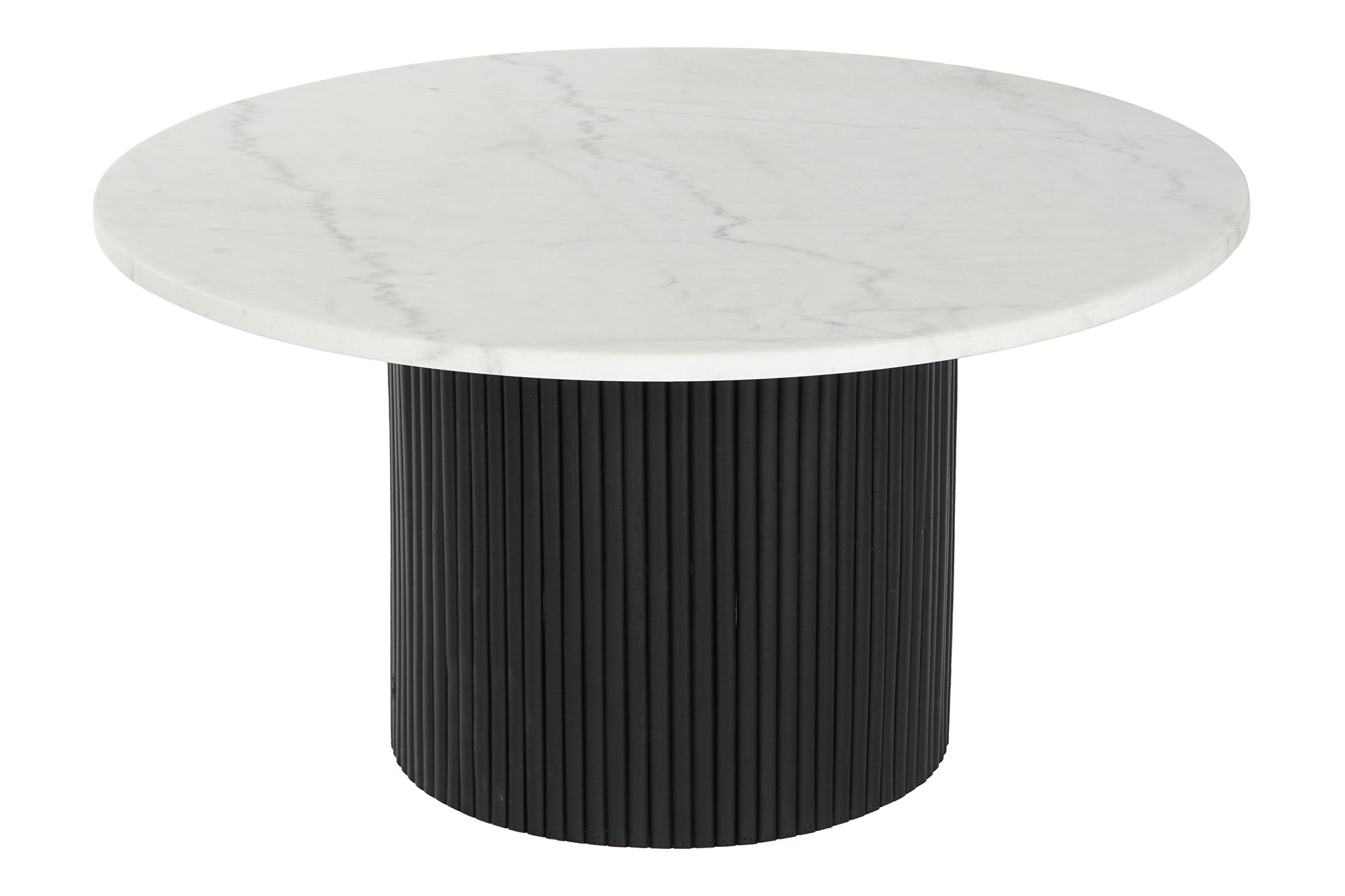 MESA CENTRO MARMOL MDF 80X80X42 BLANCO