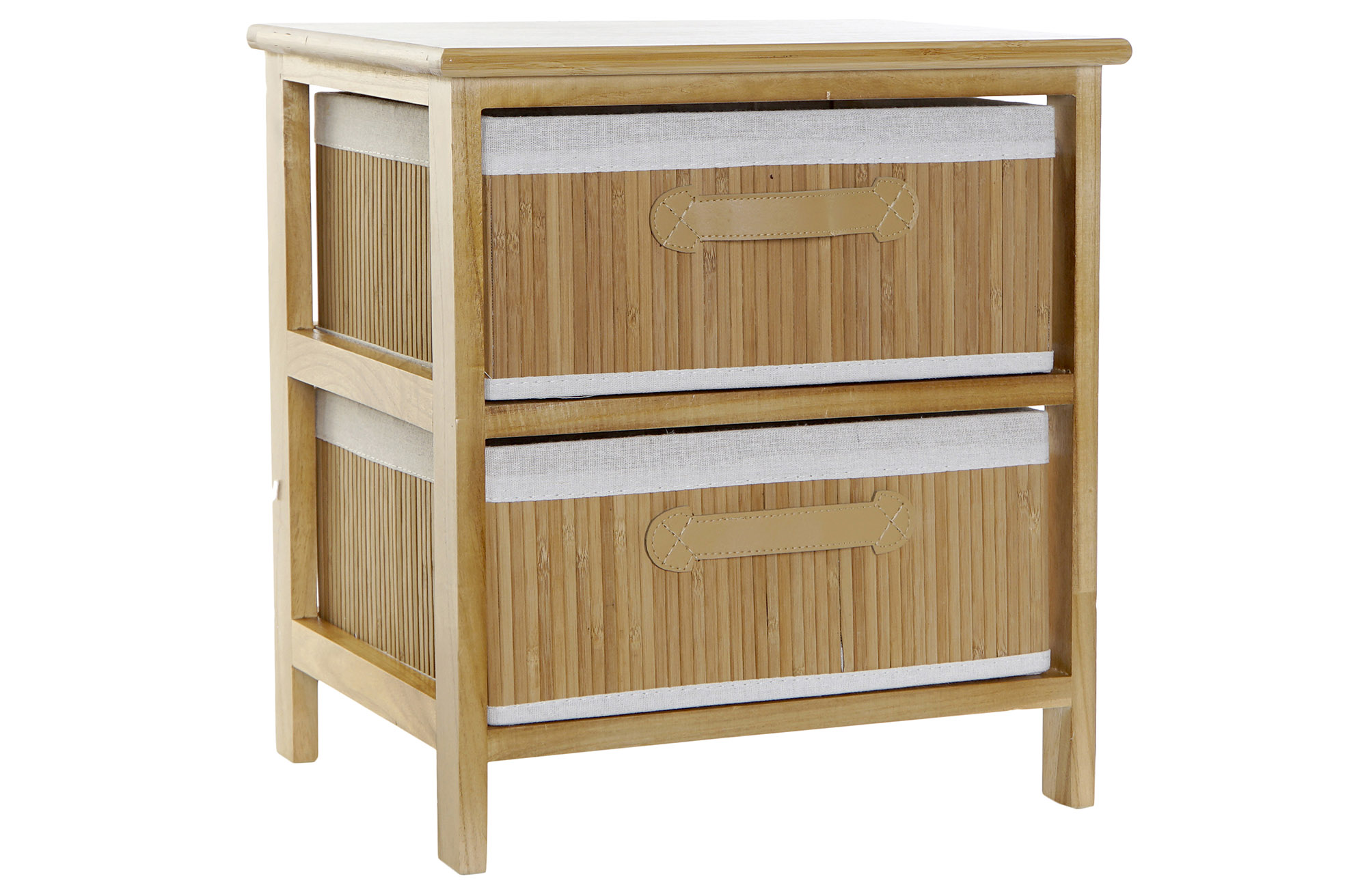 CAJONERA BAMBU PAULOWNIA 42X32X45 NATURAL