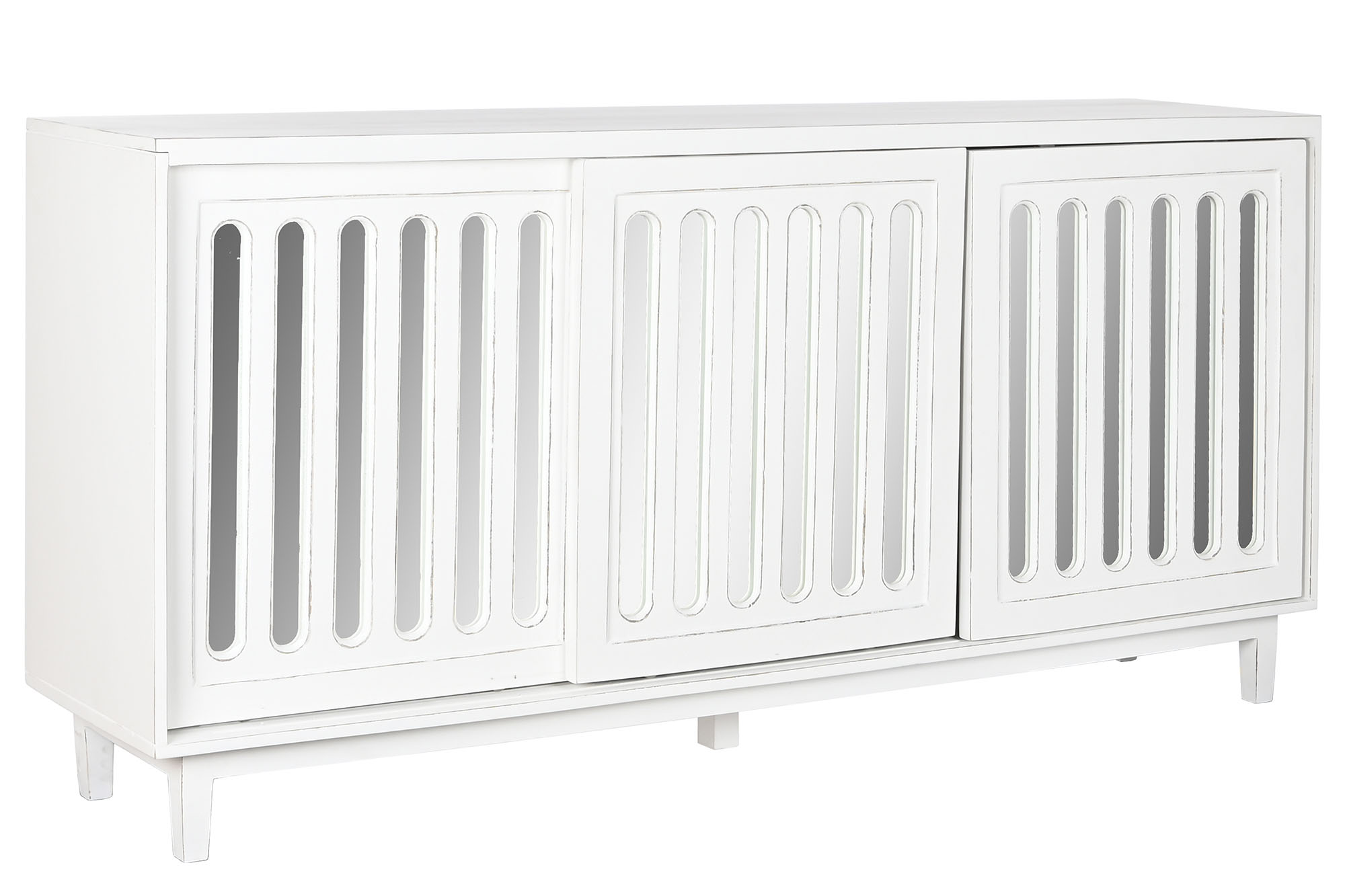 BUFFET MANGO ESPEJO 175X40,5X83,5 BLANCO