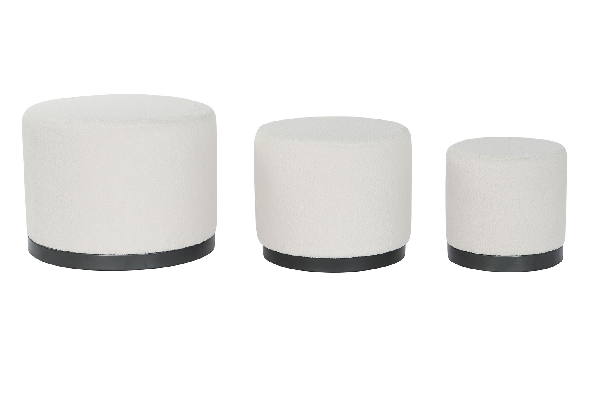 REPOSAPIES SET 3 POLIESTER MDF 60X60X45 BORREGUITO