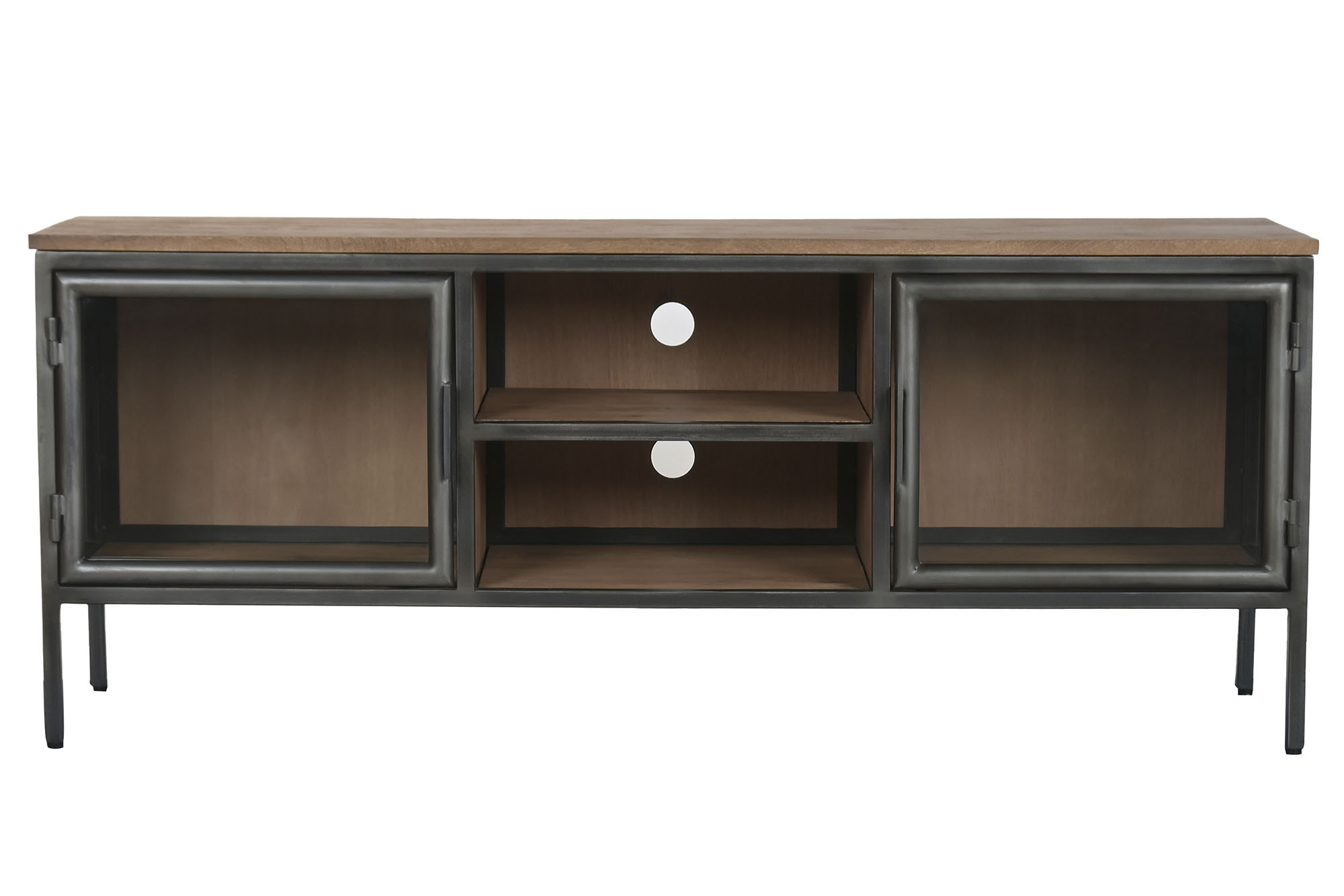 MUEBLE TV MADERA METAL 137X40X55 NATURAL