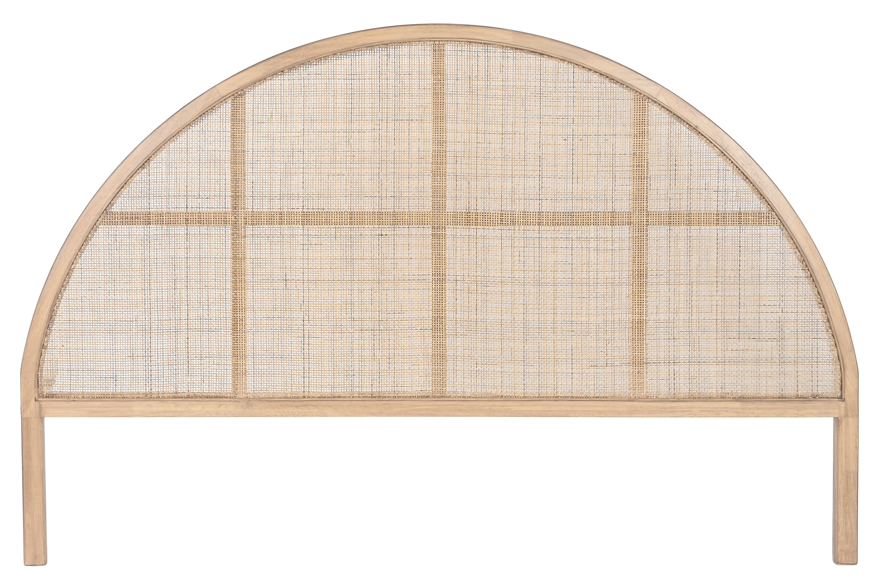 CABECERO CAMA RUBBERWOOD RATAN 179X3,5X120 NATURAL