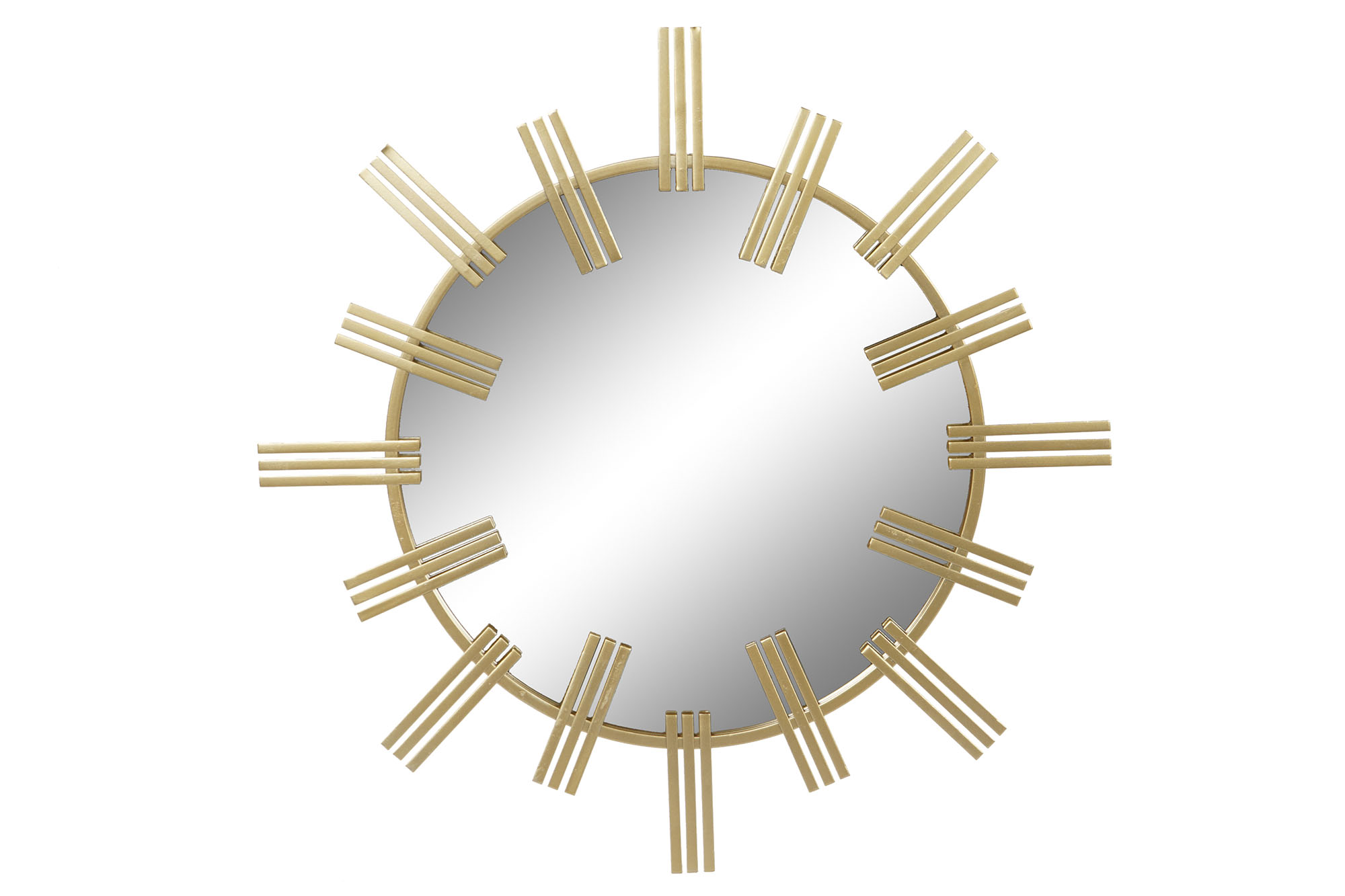 ESPEJO METAL CRISTAL 85X2X85 DORADO