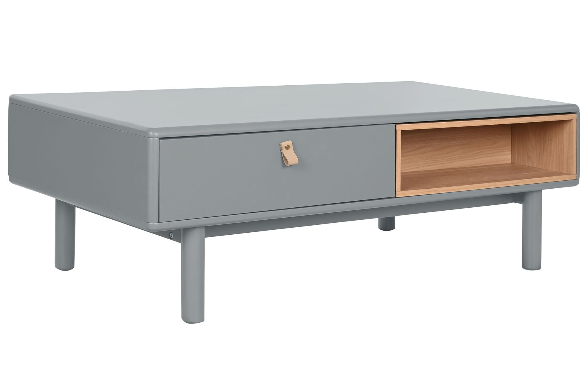 MESA CENTRO MDF PU 120X60X40 GRIS