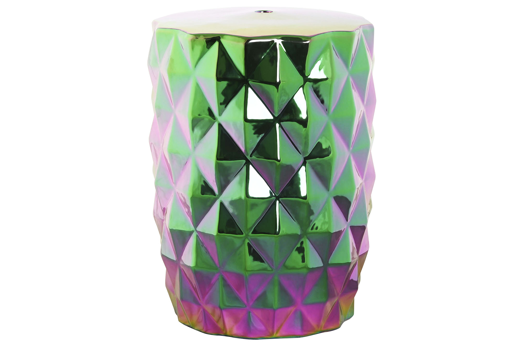 MESITA AUXILIAR PORCELANA 33X33X45 IRIDISCENTE