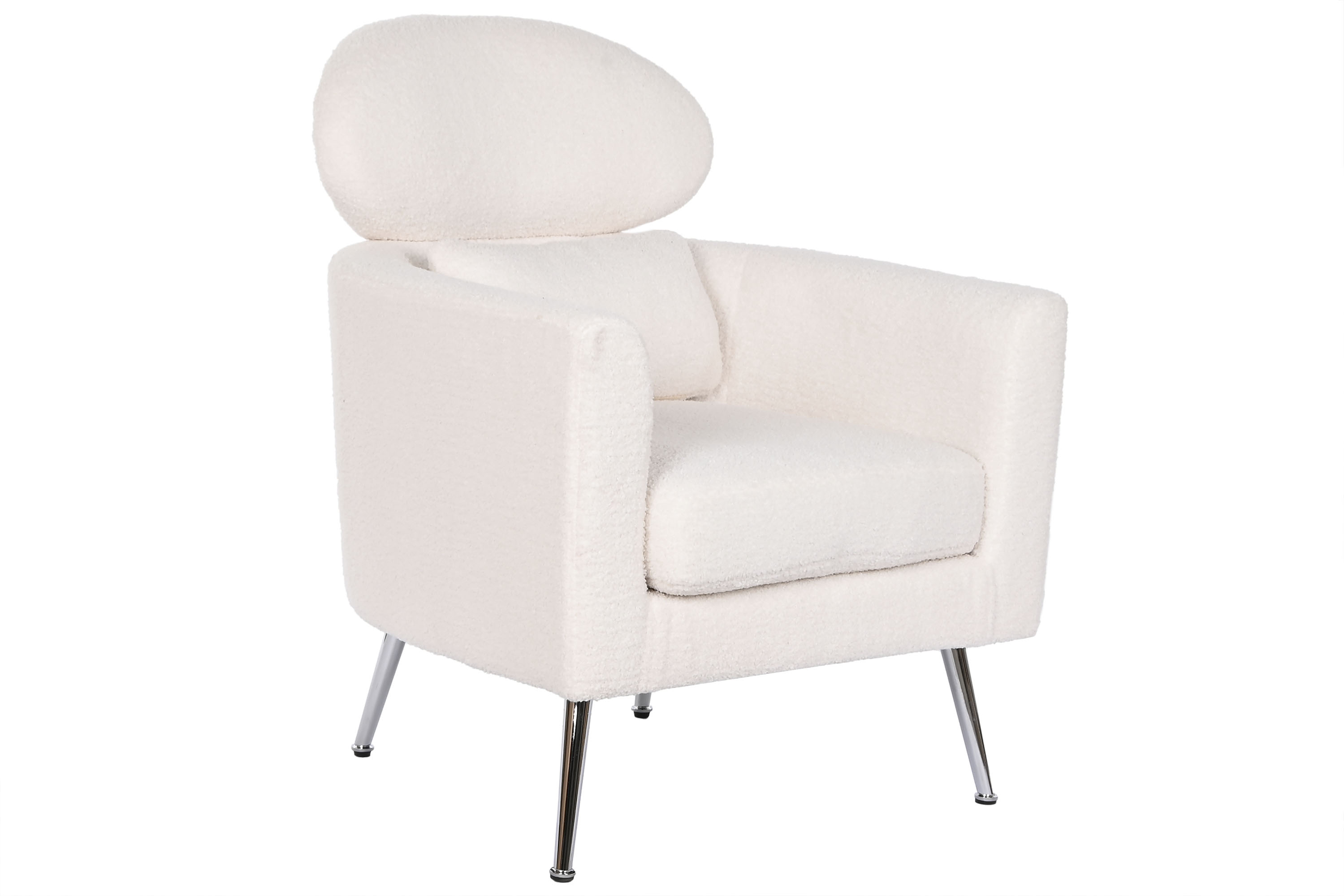 BUTACA POLIESTER METAL 71X75X95 PATAS CROMADAS