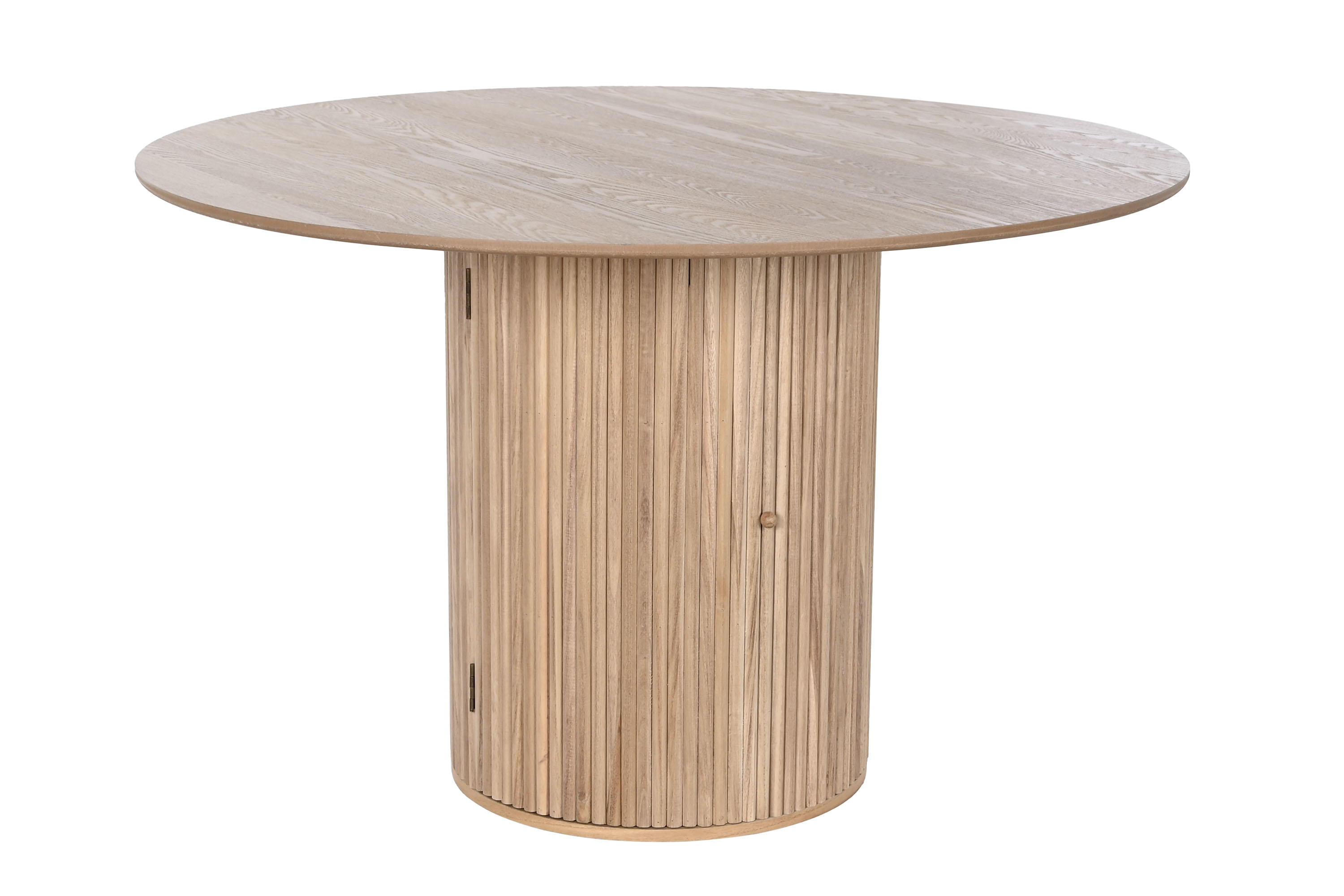 MESA REDONDA COMEDOR PAULOWNIA 120X120X77 PUERTA