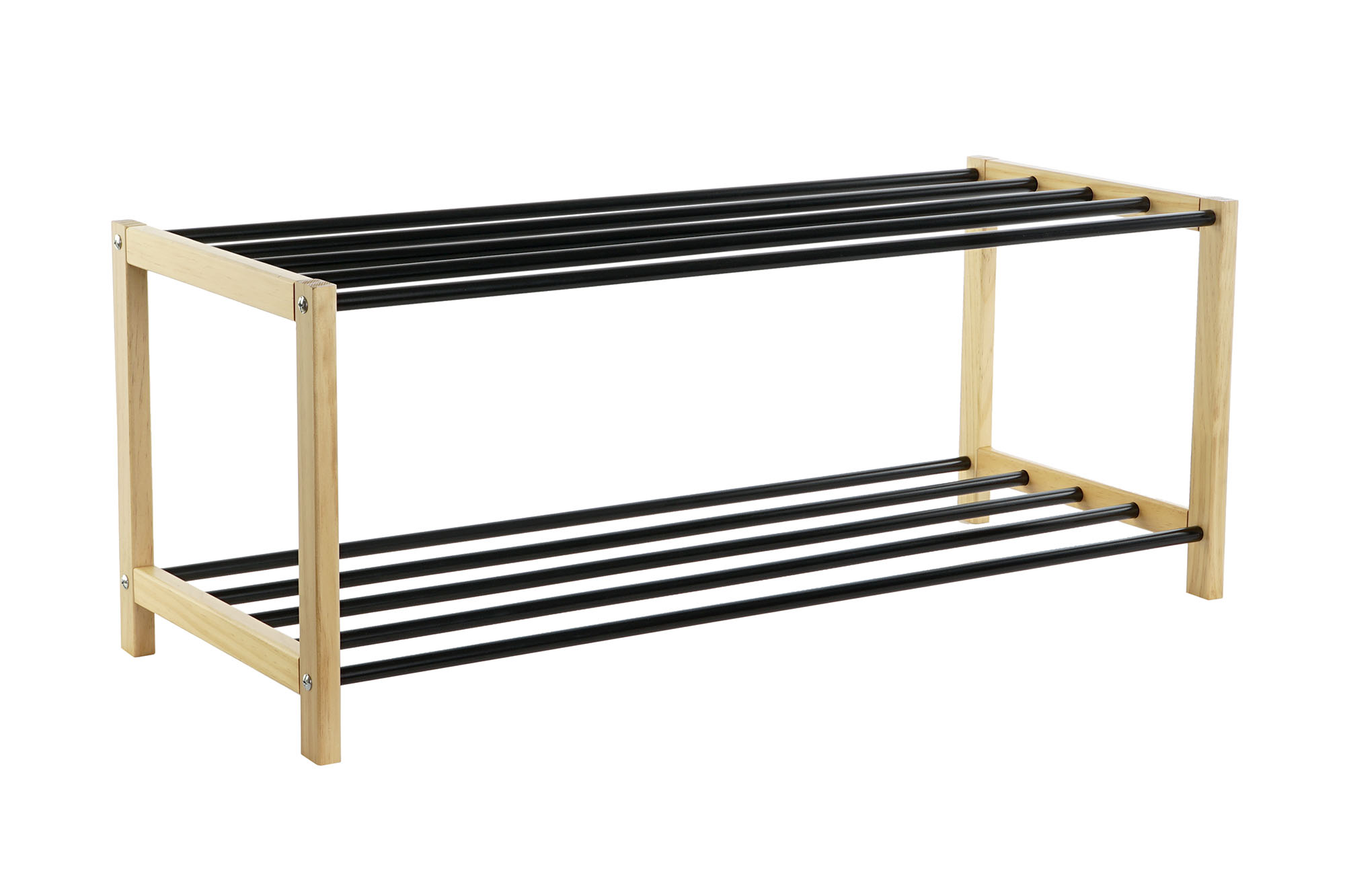 ZAPATERO PINO ACERO 80X31X32 NEGRO