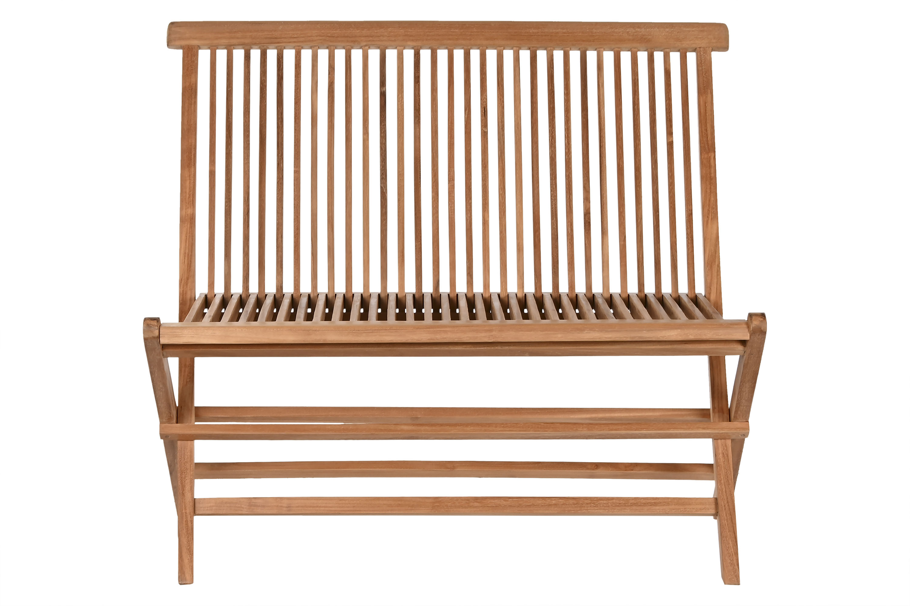 BANCO TECA 100X45X90 PLEGABLE NATURAL MARRON