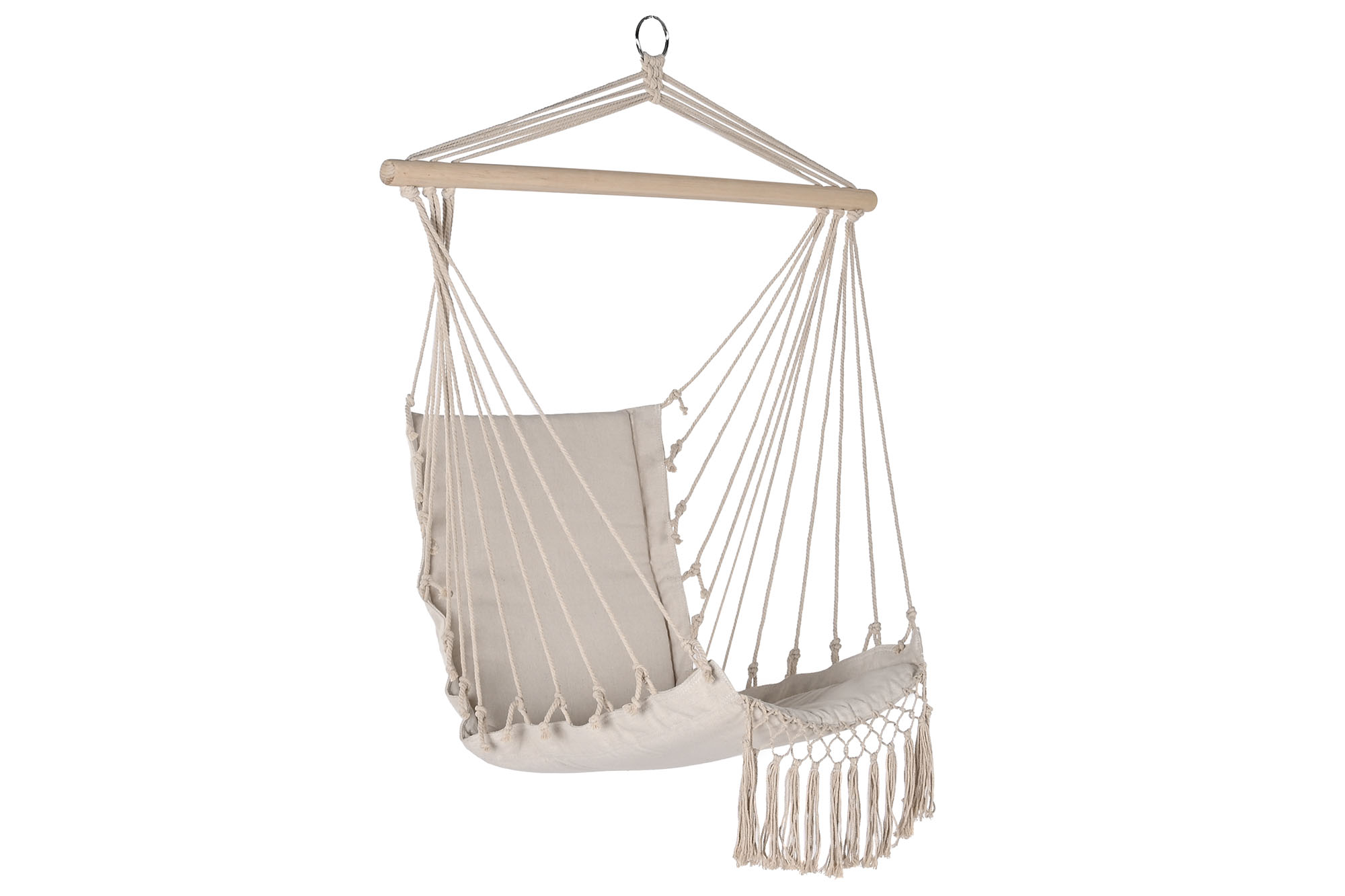 SILLA COLGANTE ALGODON ABETO 90X50X130 BLANCO