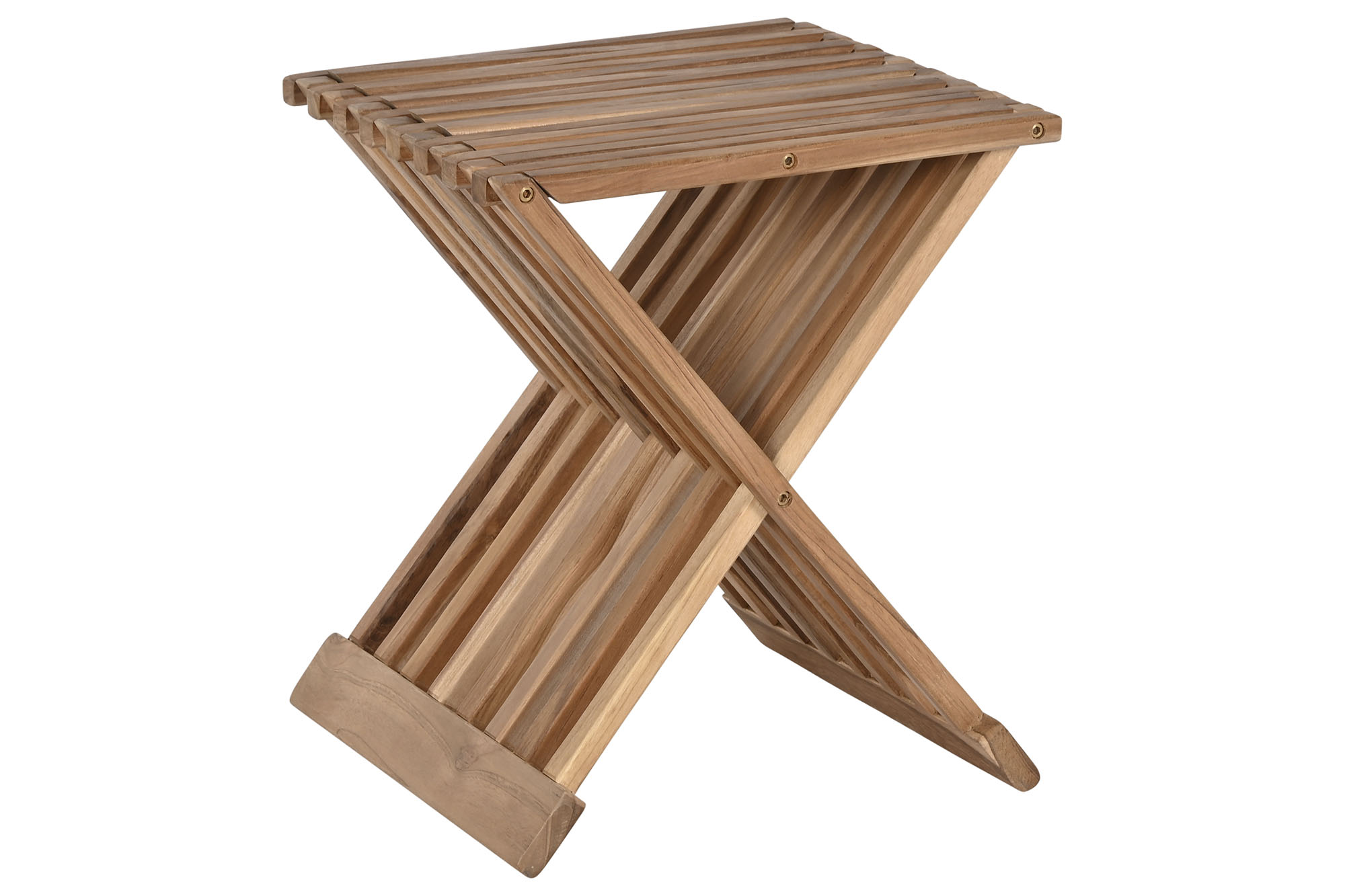 MESITA AUXILIAR TECA 40X32,5X45 PLEGABLE NATURAL