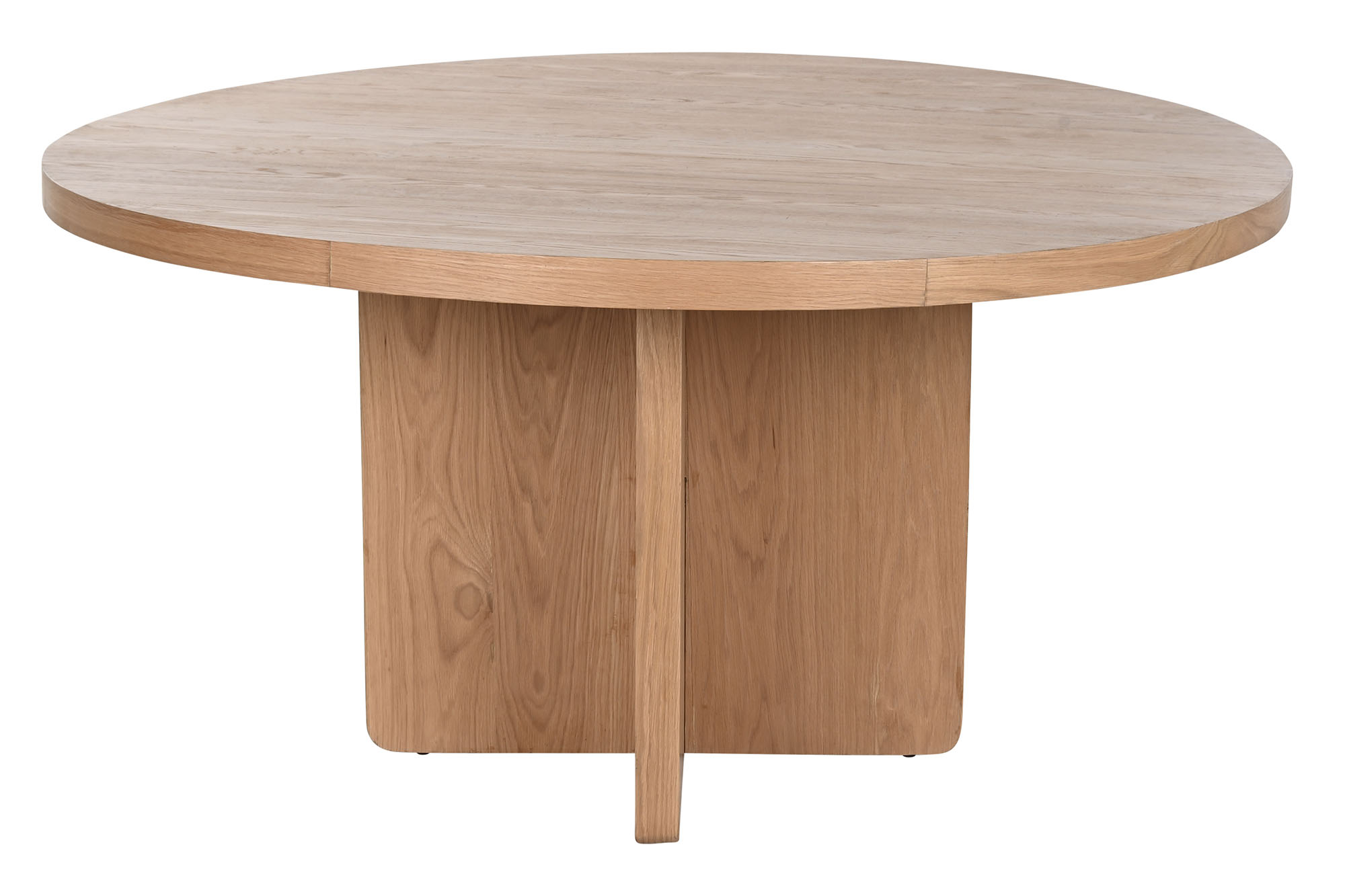 MESA REDONDA COMEDOR ROBLE MDF 152X152X76 VENEER