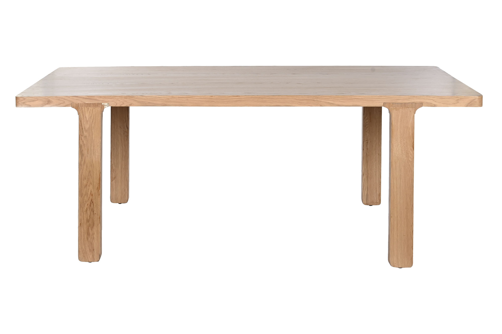 MESA COMEDOR ROBLE MDF 210X101X76 VENEER NATURAL