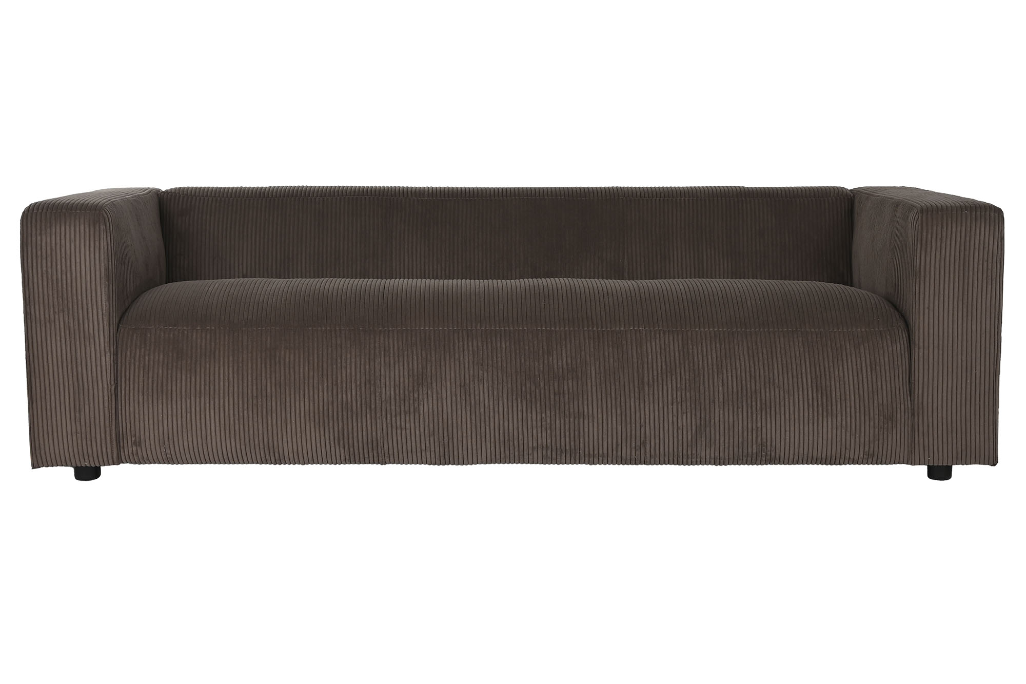 SOFA POLIESTER 224X95,5X66,5 MARRON
