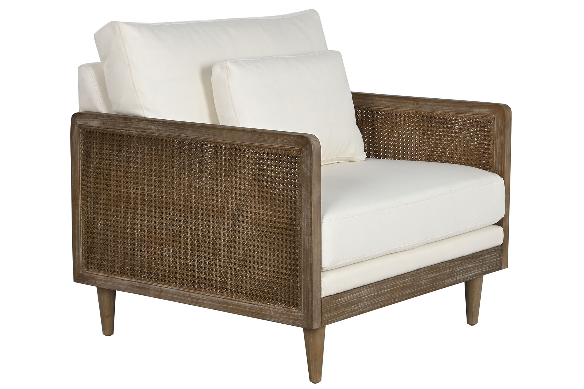 SILLON RATAN POLIESTER 93X86X88 MARRON