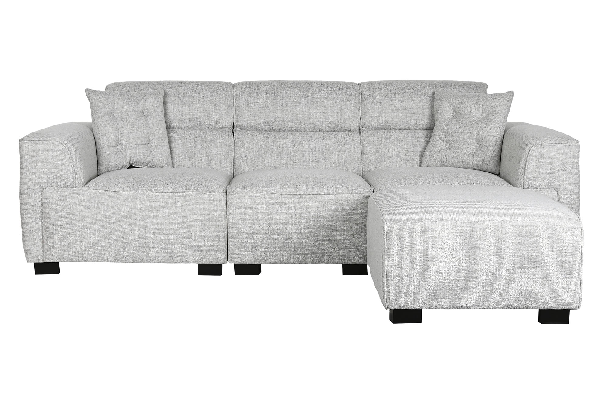 SOFA POLIESTER 231X170X82 MODULAR GRIS