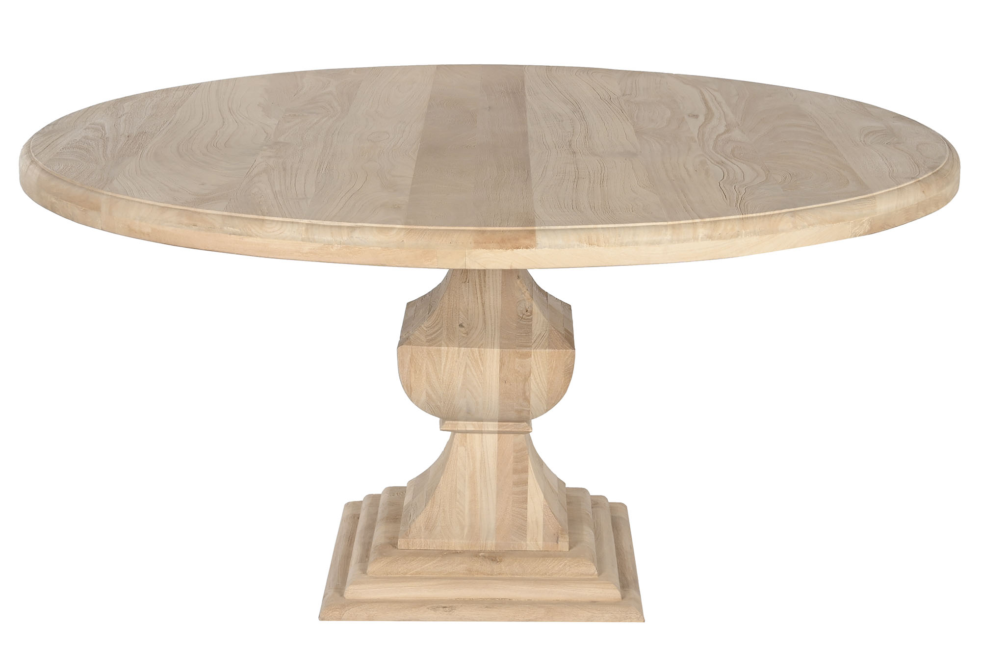 MESA REDONDA COMEDOR MANGO 150X150X76 NATURAL