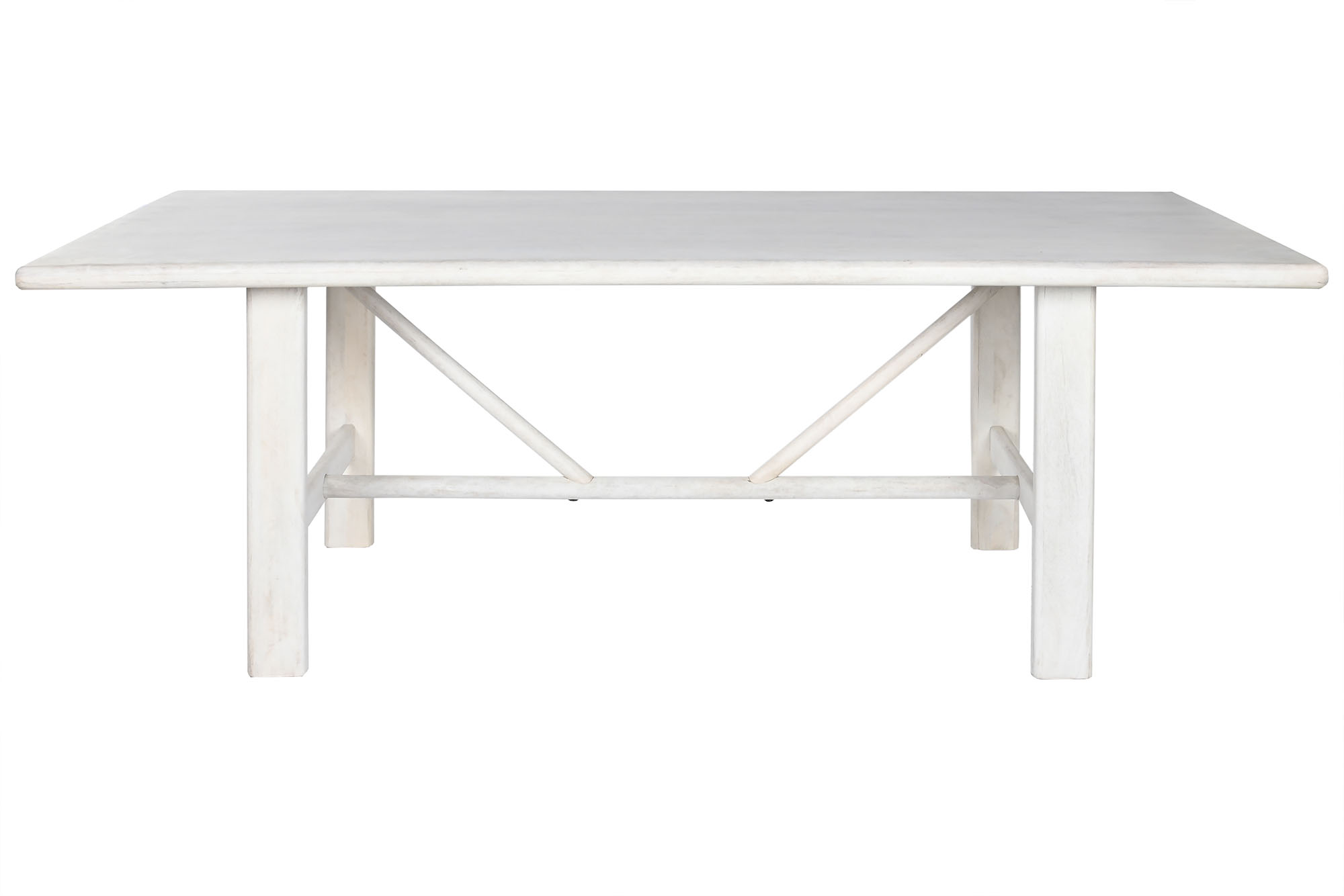 MESA COMEDOR MANGO 213,4X96,5X76,2 BLANCO