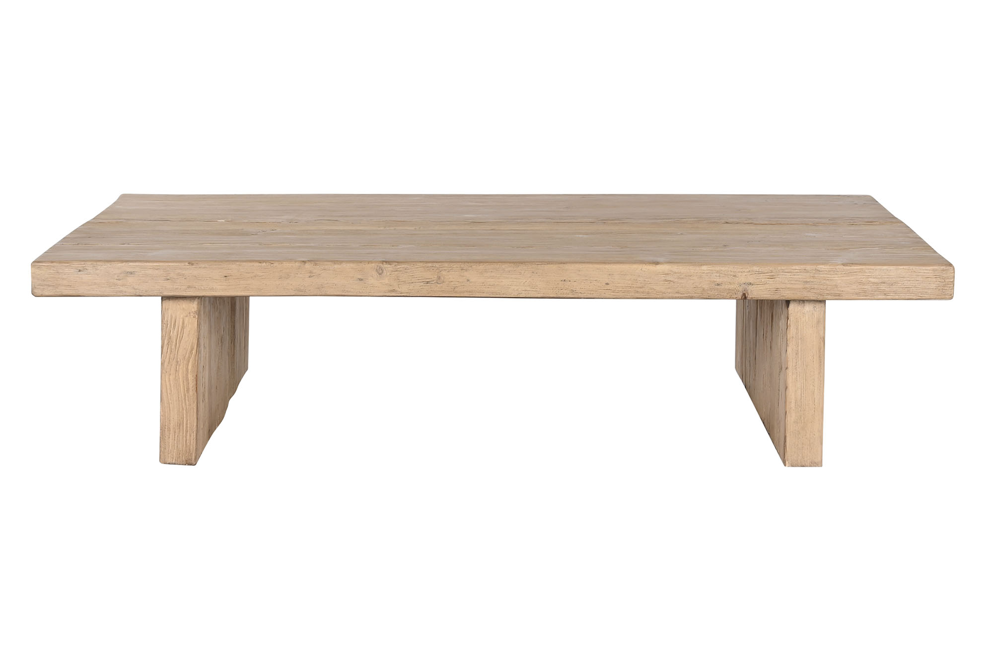 MESA CENTRO OLMO MACIZO 170X100X40 NATURAL NATURAL