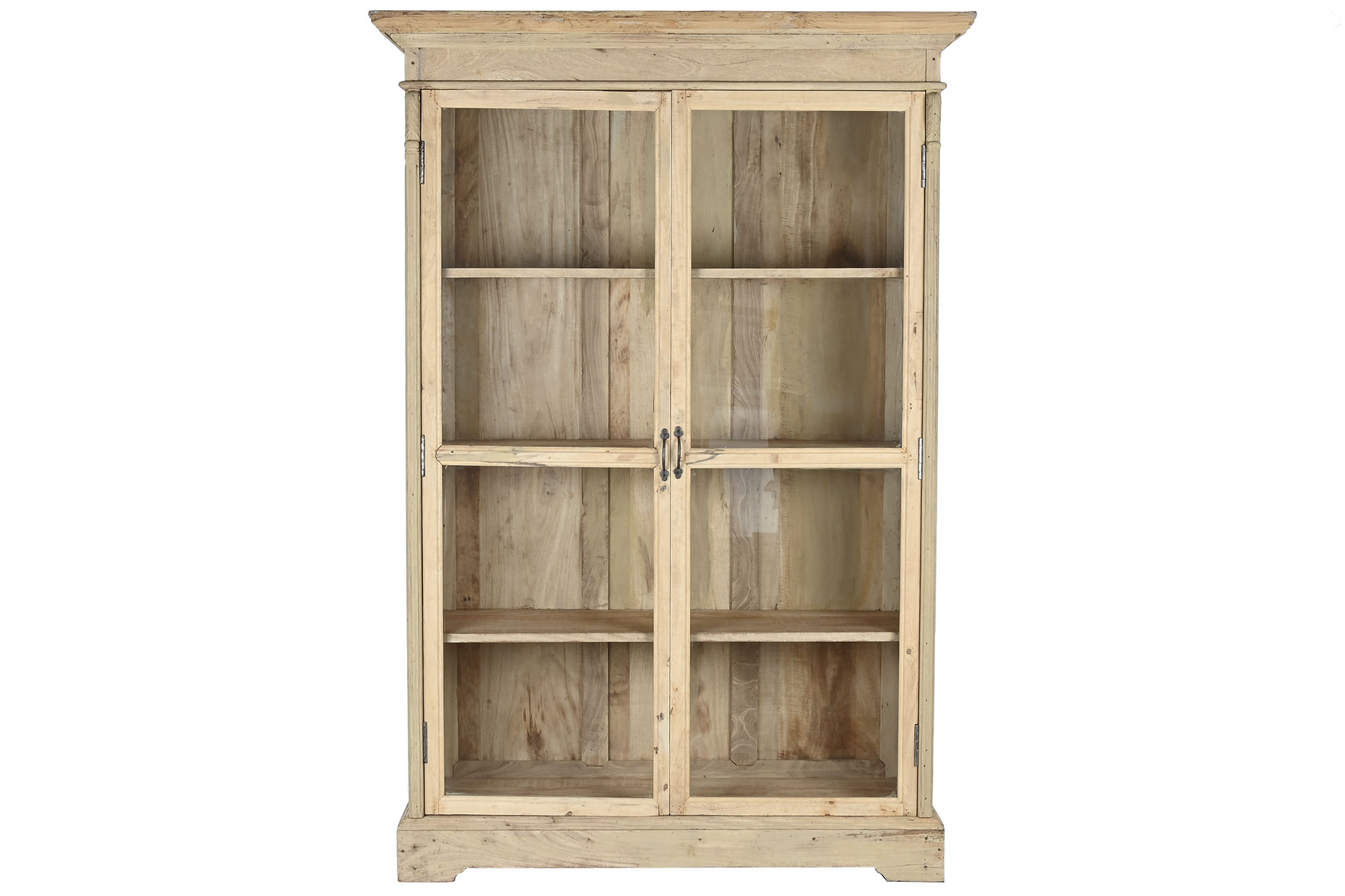 VITRINA MADERA RECICLADA 130X55X209 NATURAL