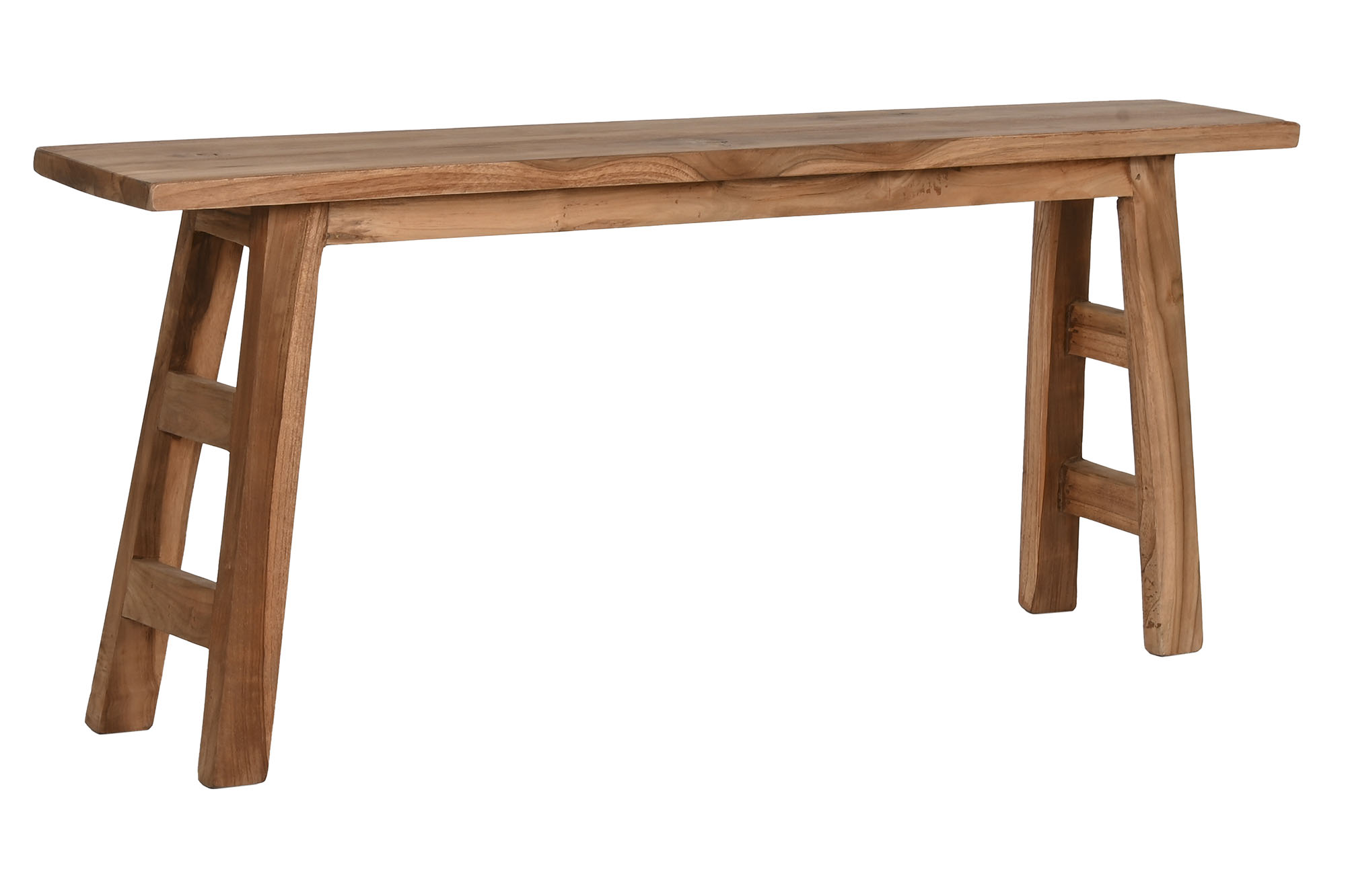 BANCO TECA MACIZA 121X19,5X50 NATURAL NATURAL