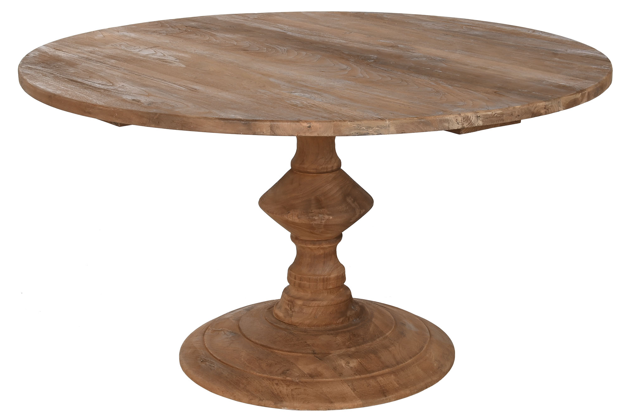 MESA REDONDA COMEDOR TECA RECICLADA 140X140X75 MAD