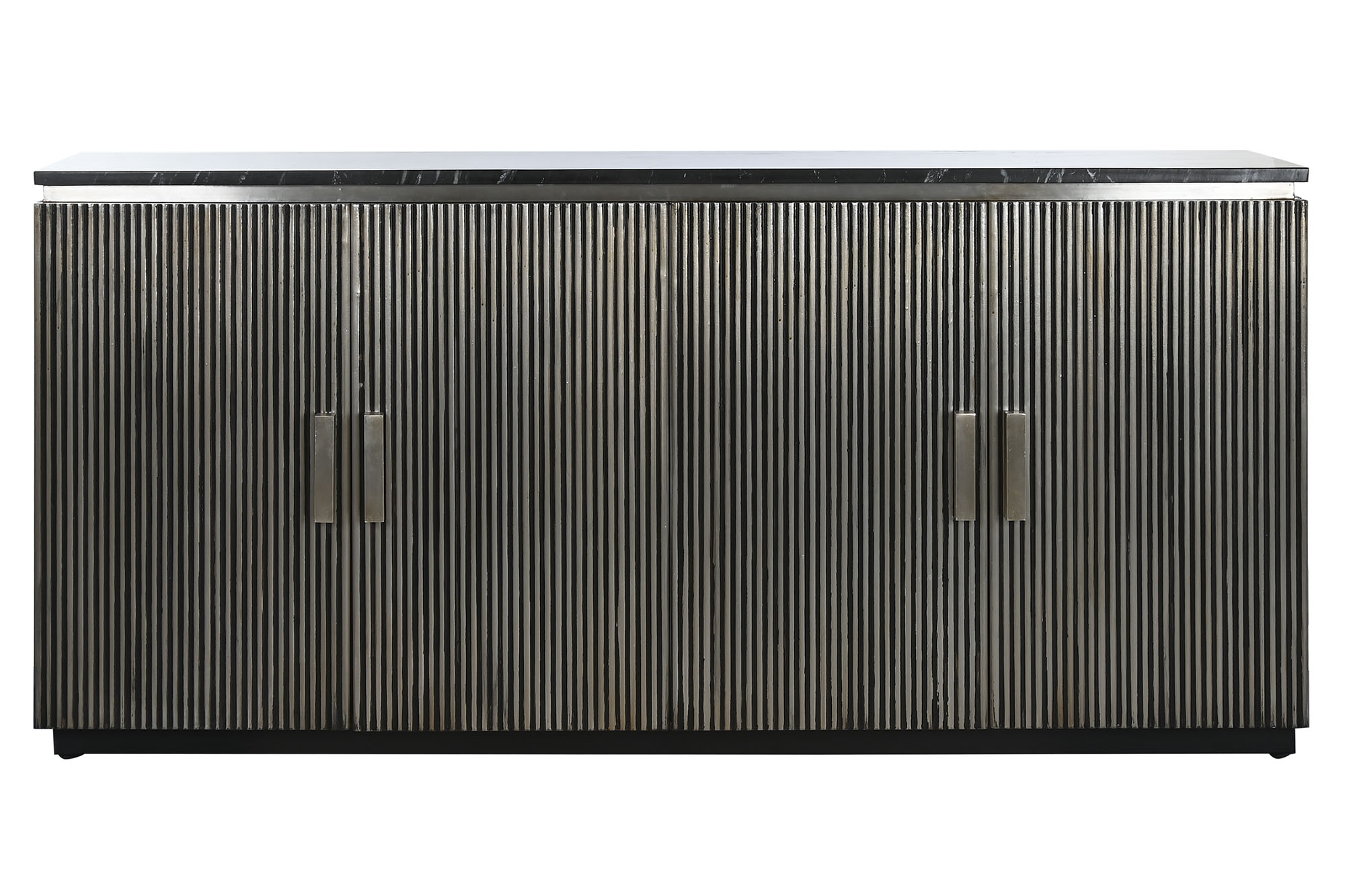 BUFFET LATON MARMOL 180X40X85 PLATEADO