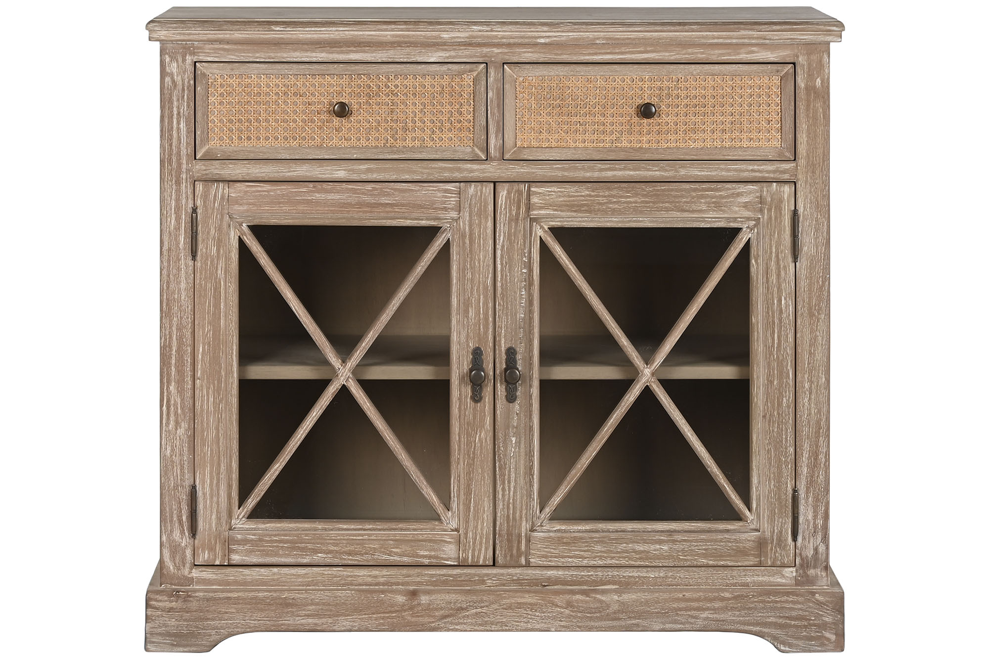 APARADOR MADERA DE BAYUR RATAN 100X45X90